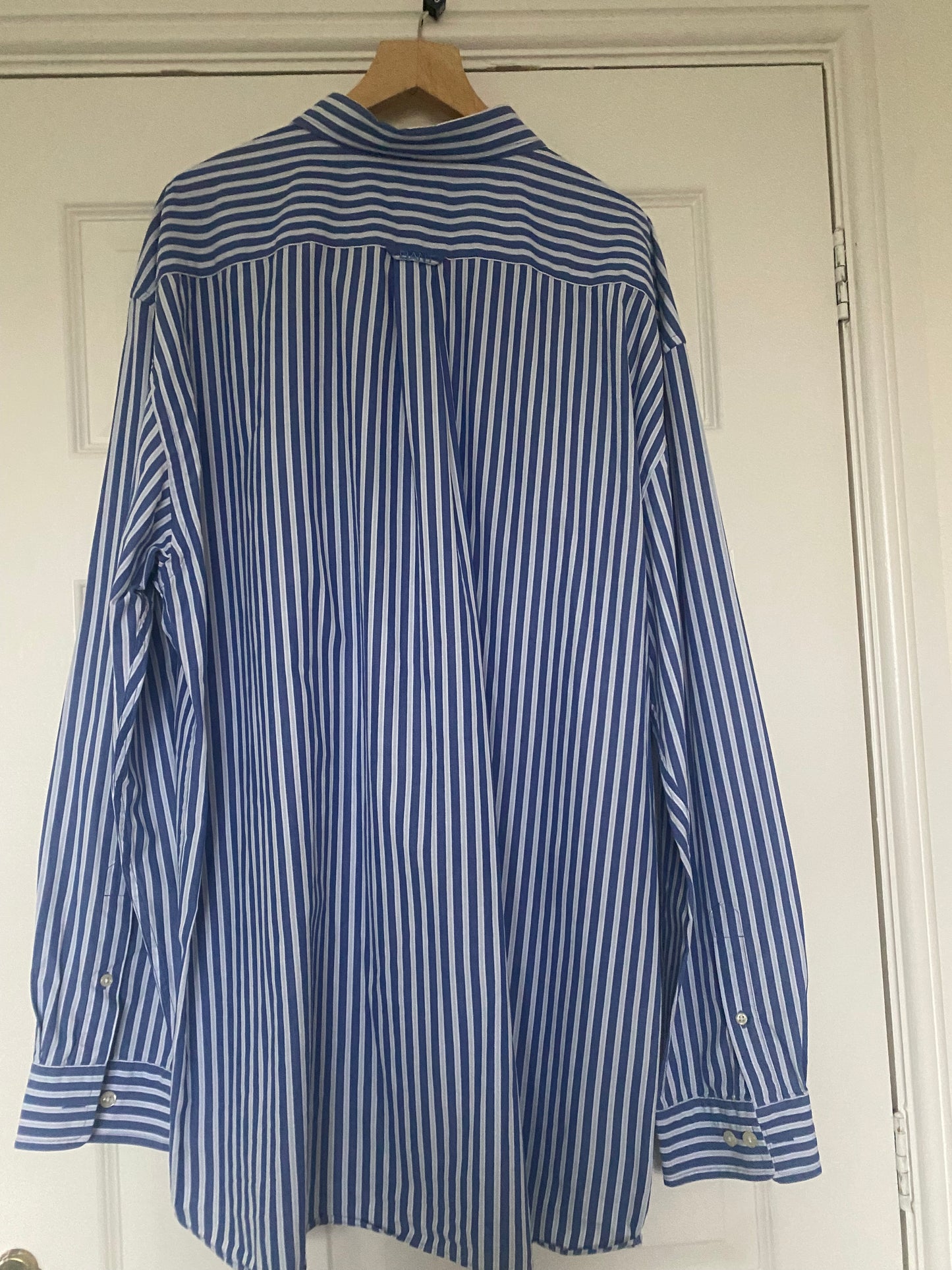 Gant Blue Striped Shirt Size XXL