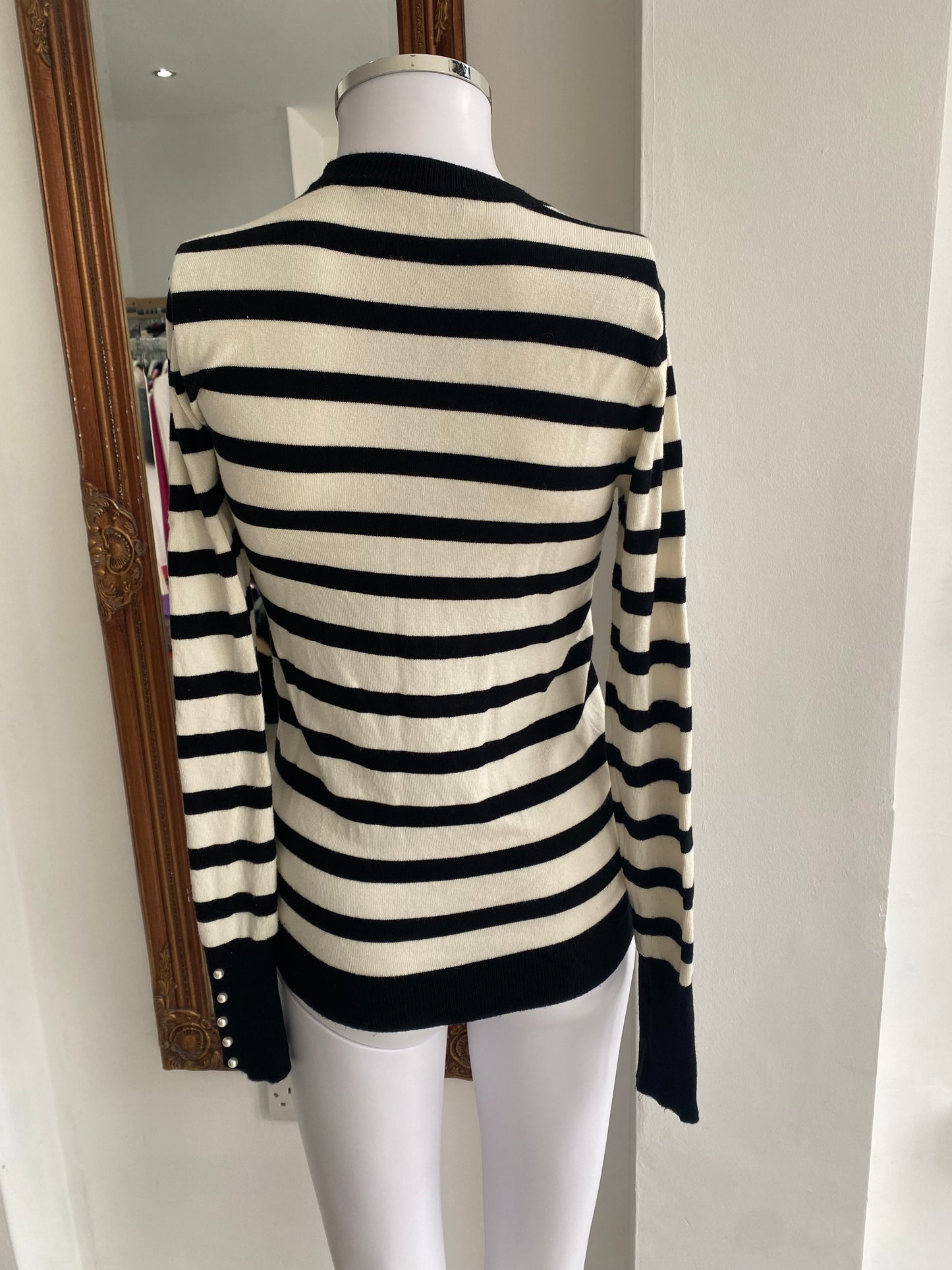 Zara Striped Knitted Jumper Size 8-10