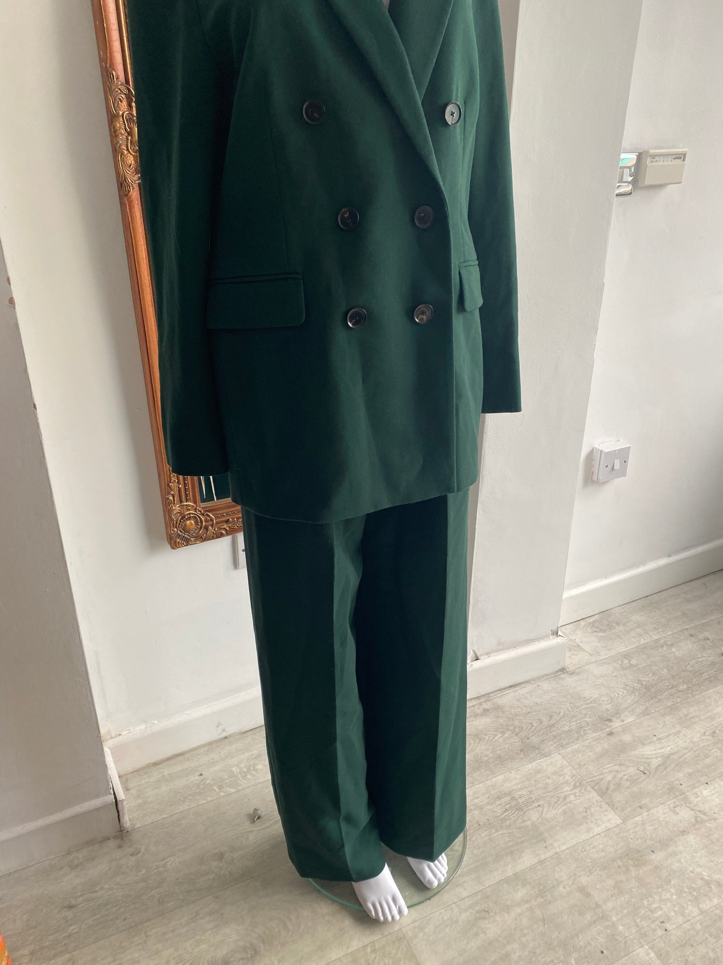 Zara Green Trouser Suit Size 10