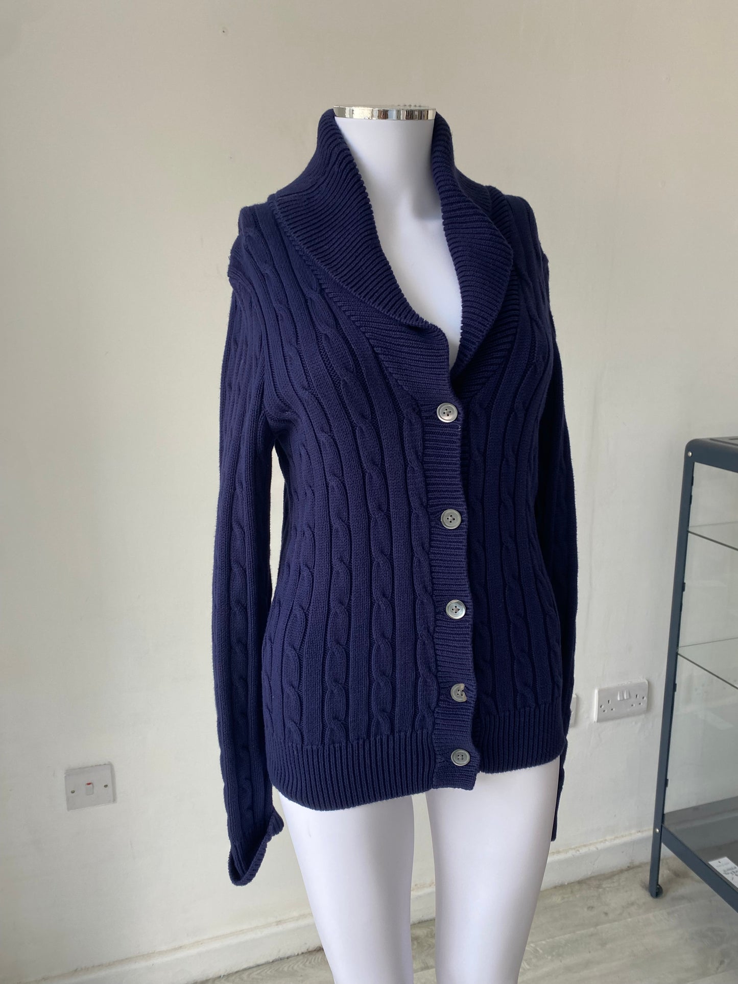 Ralph Lauren Sport Navy Cardigan Size 8