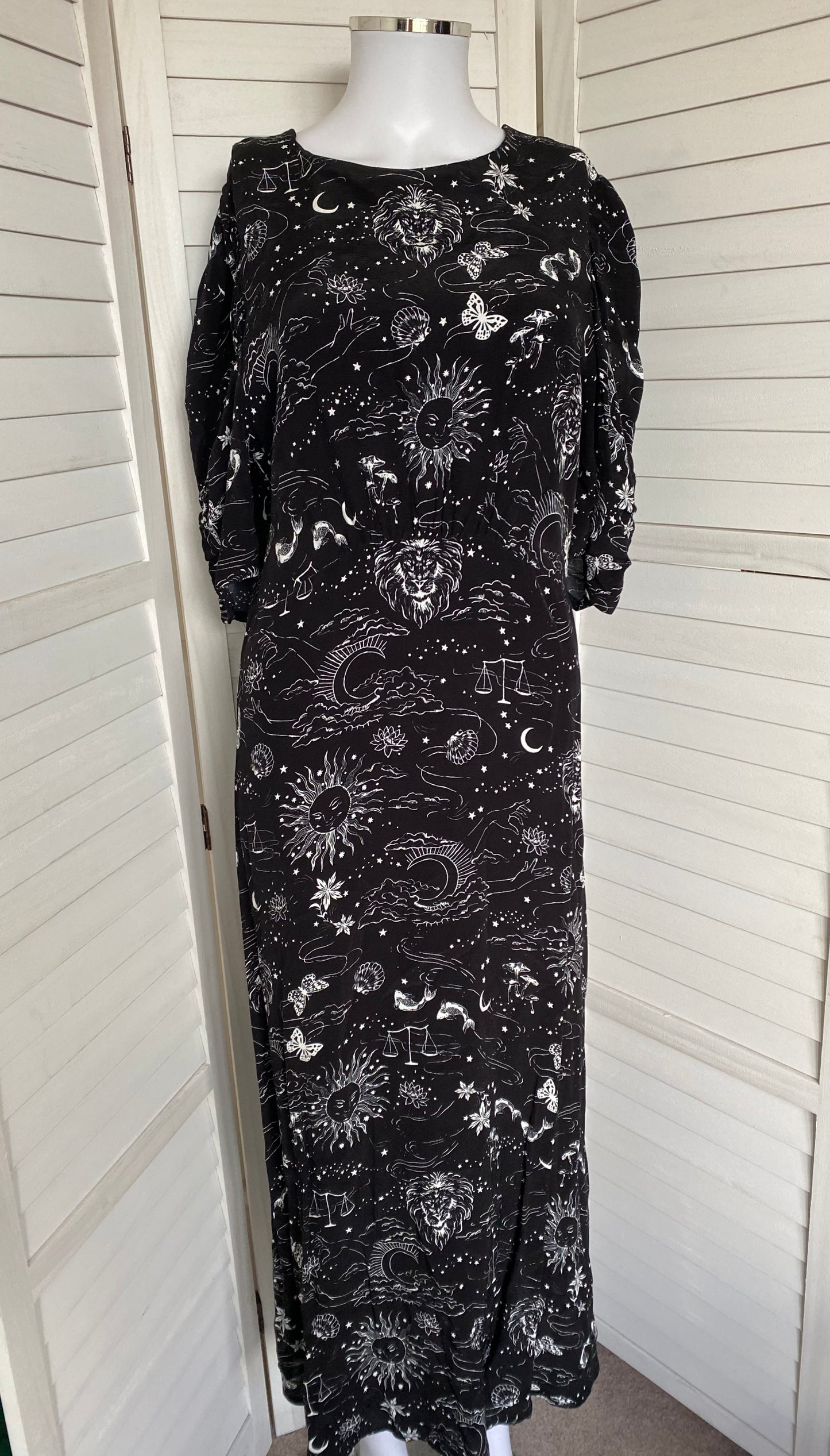 Nobody’s Child tabitha tarot print dress size 14 brand new