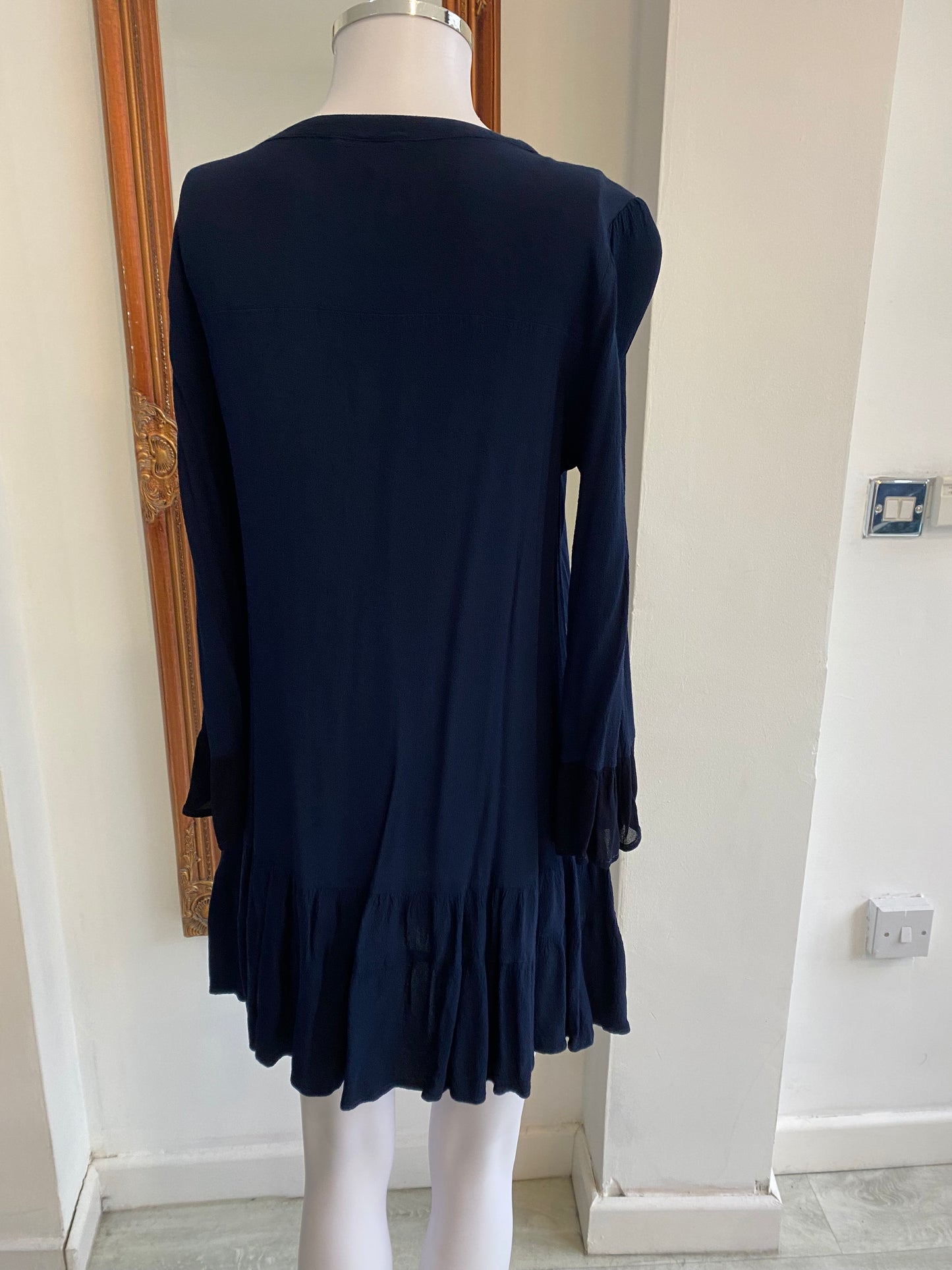 Ghost Navy Shirt Top or Dress Size Small 8-10