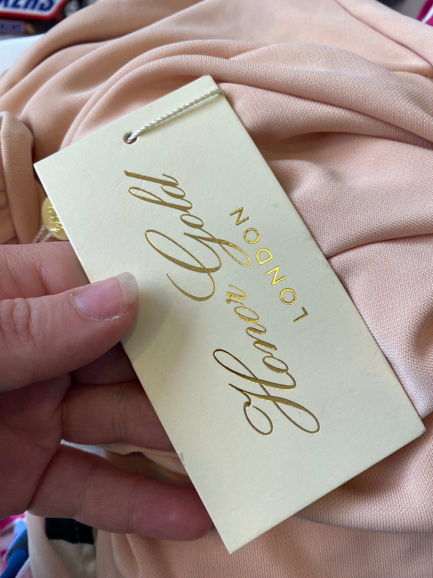 Honor Gold Beige Dress Size Small 8