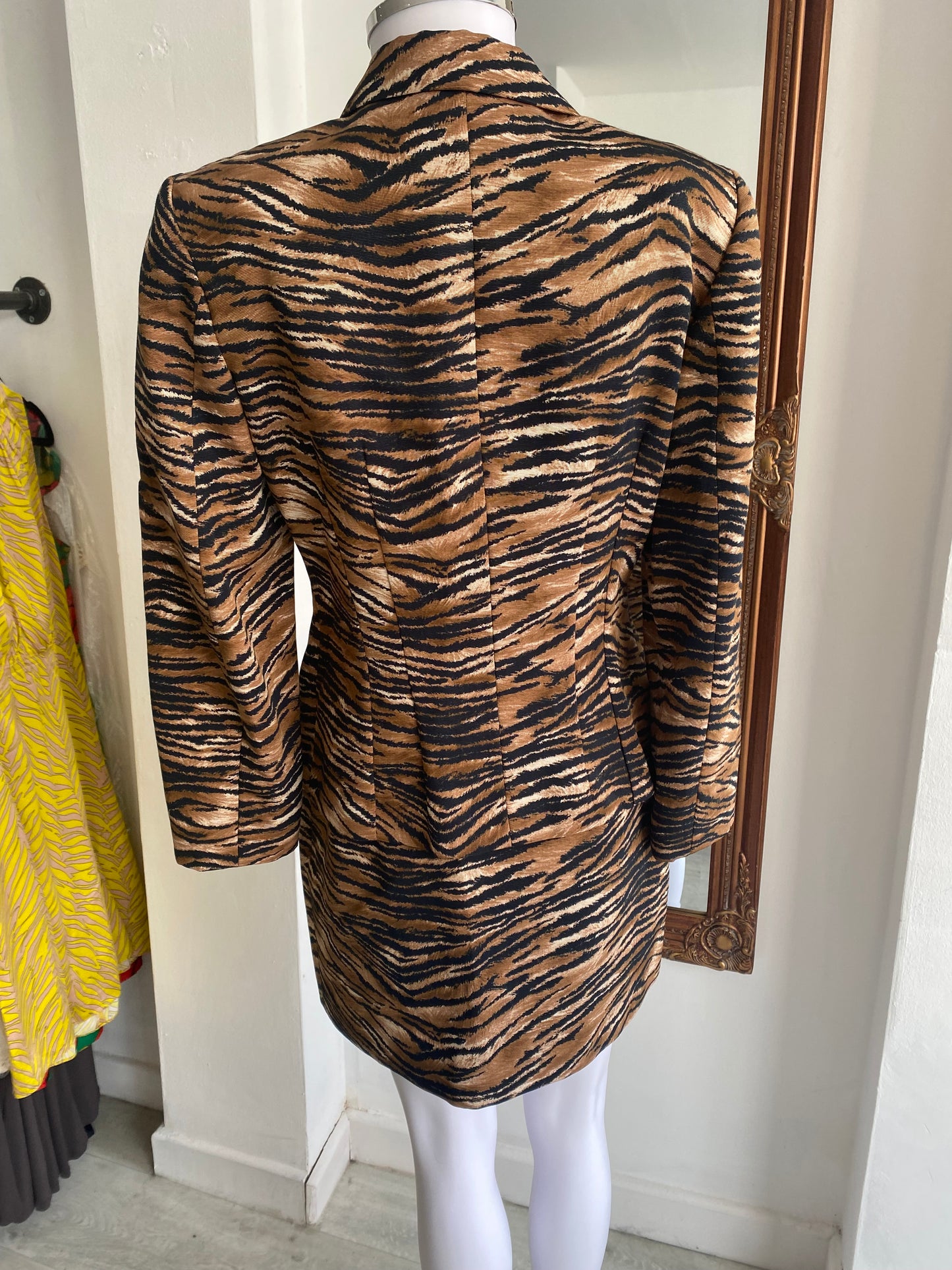 Future Ozbek tiger print suit size 10