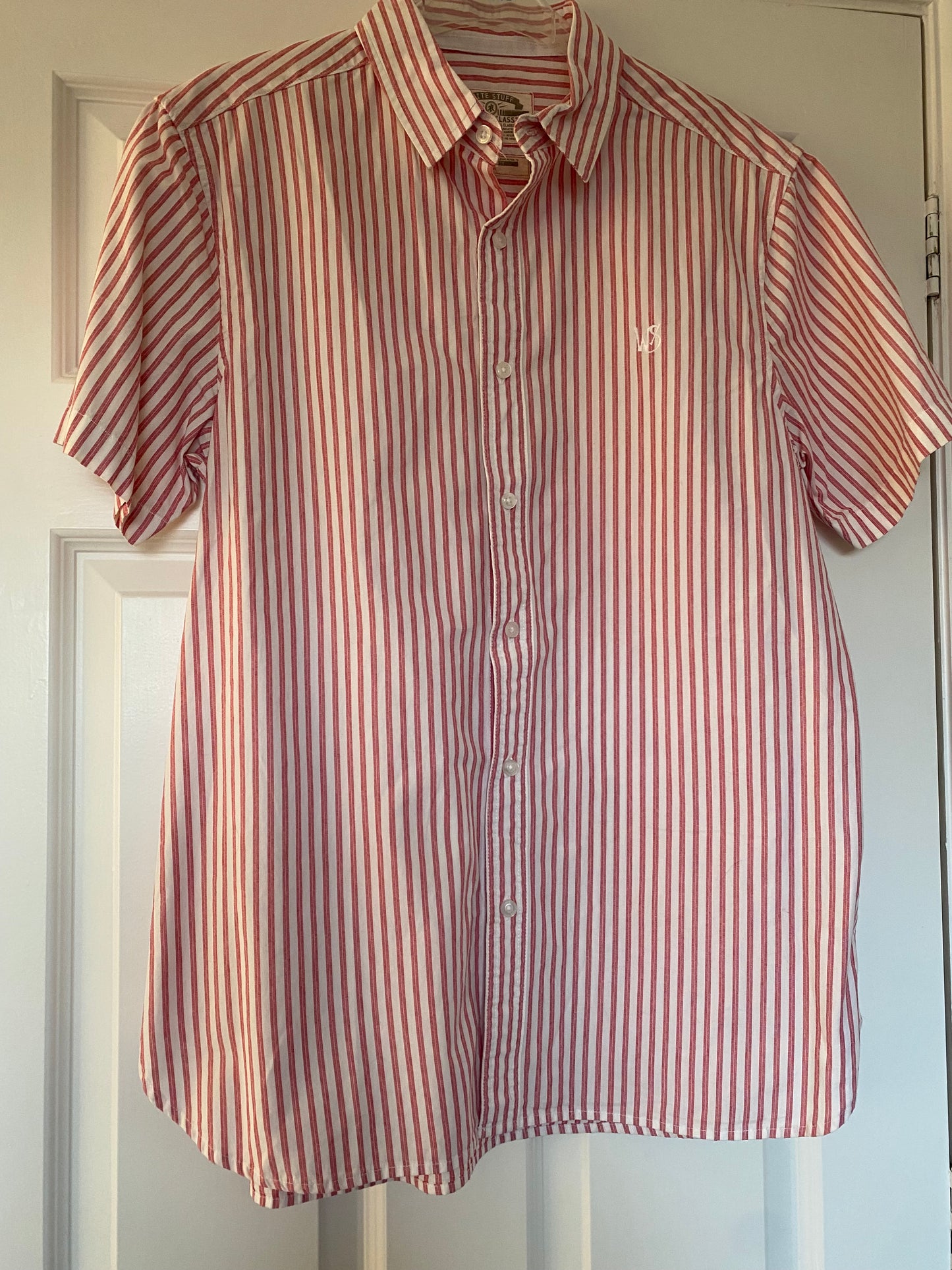 White Stuff Red Striped Shirt Size Medium