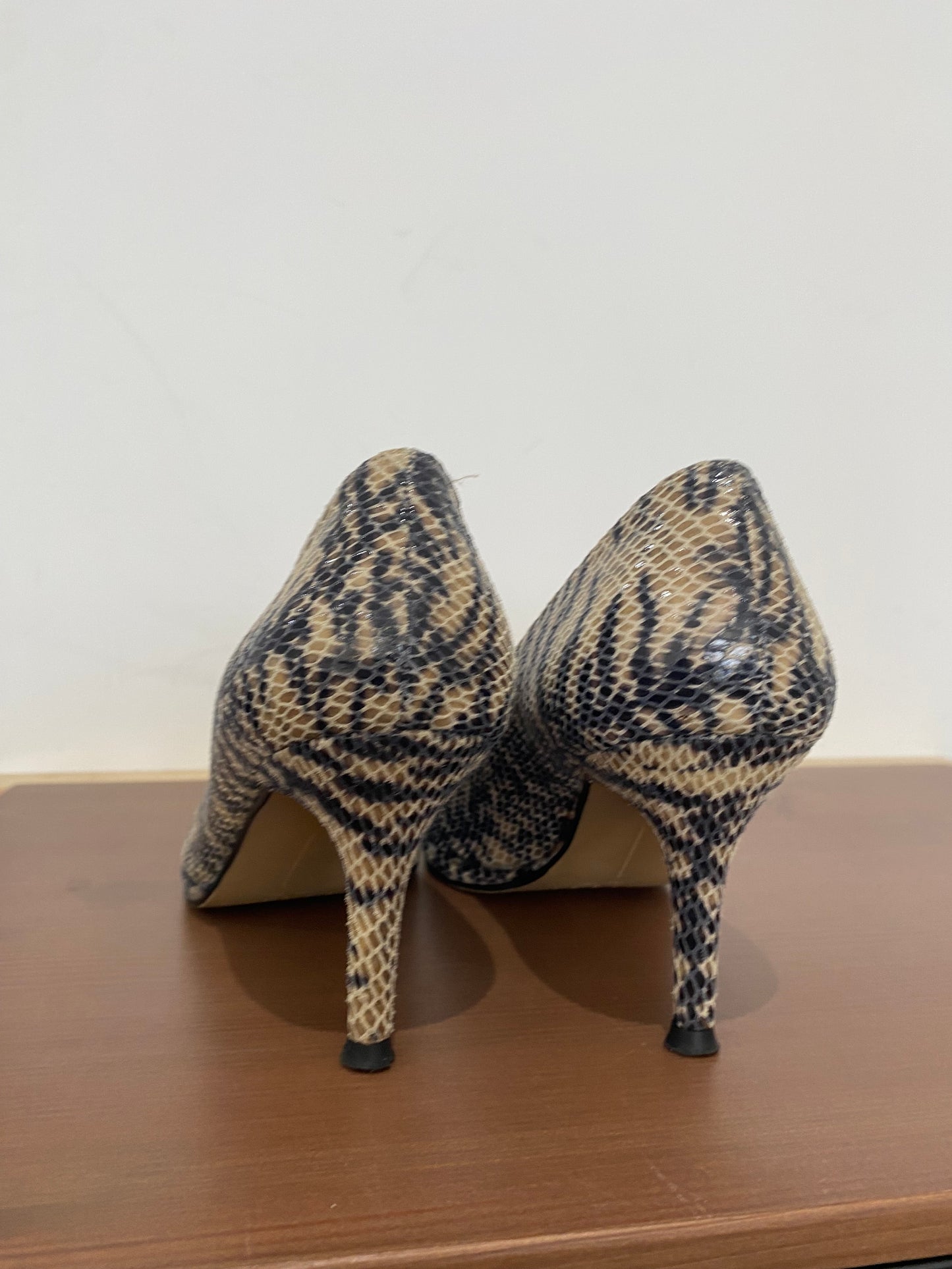 Stuart Weitzman X Russell and Bromley Muse Tiger Print Court Shoes Size 5