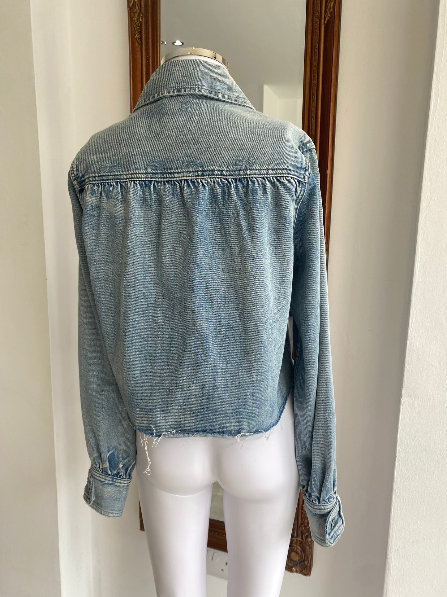All Saints Light Blue Shacket Size 8