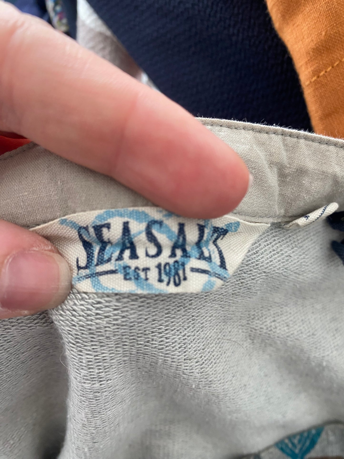 Seasalt Cotton Grey Patterned Tunic Size 14