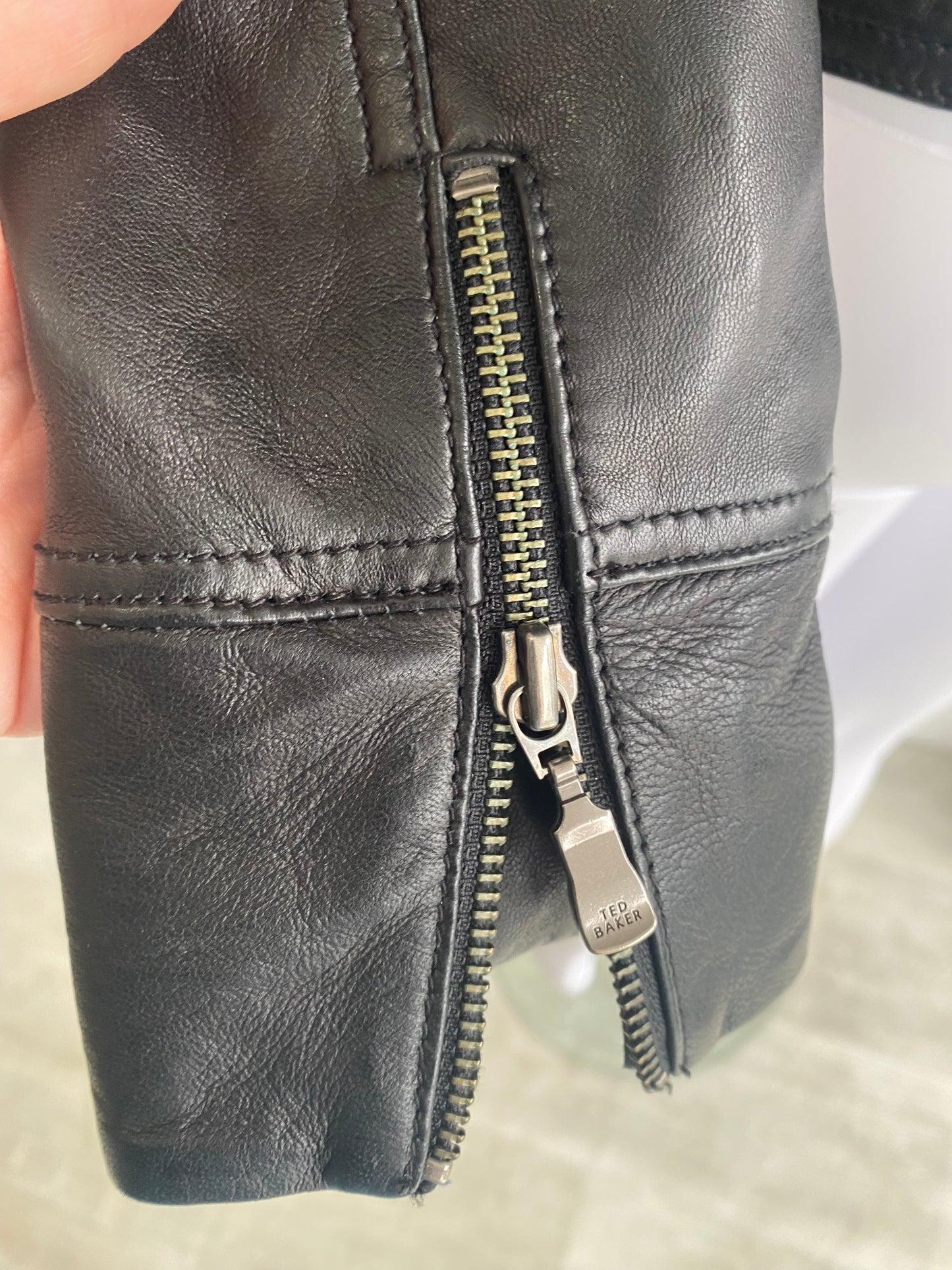Ted Baker Leather Jacket size 6