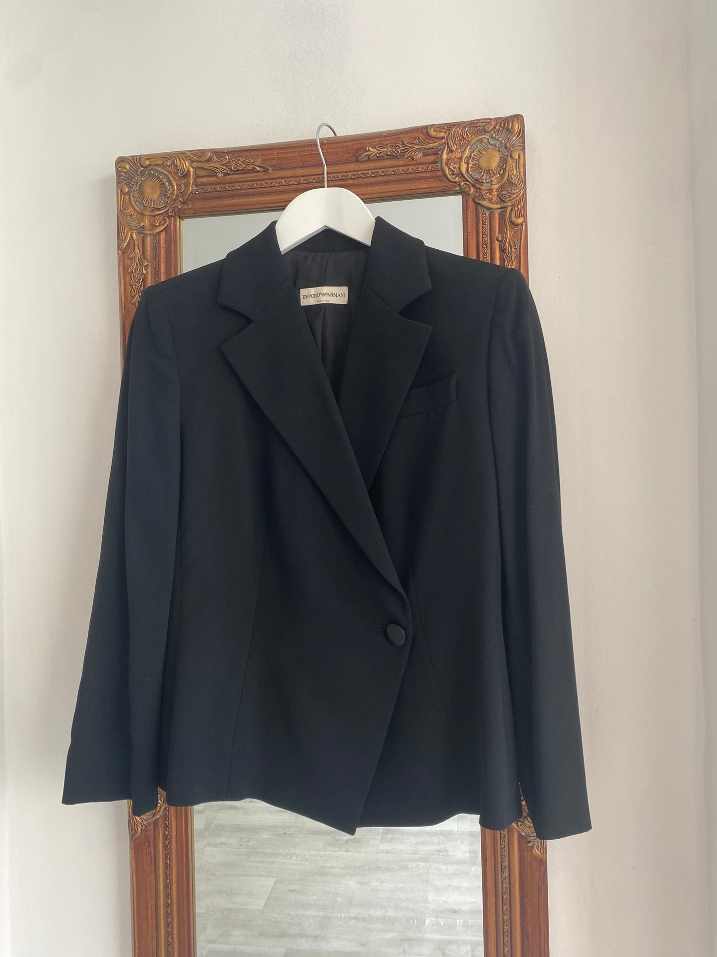 Emporio Armani Black Trouser Suit Size 10