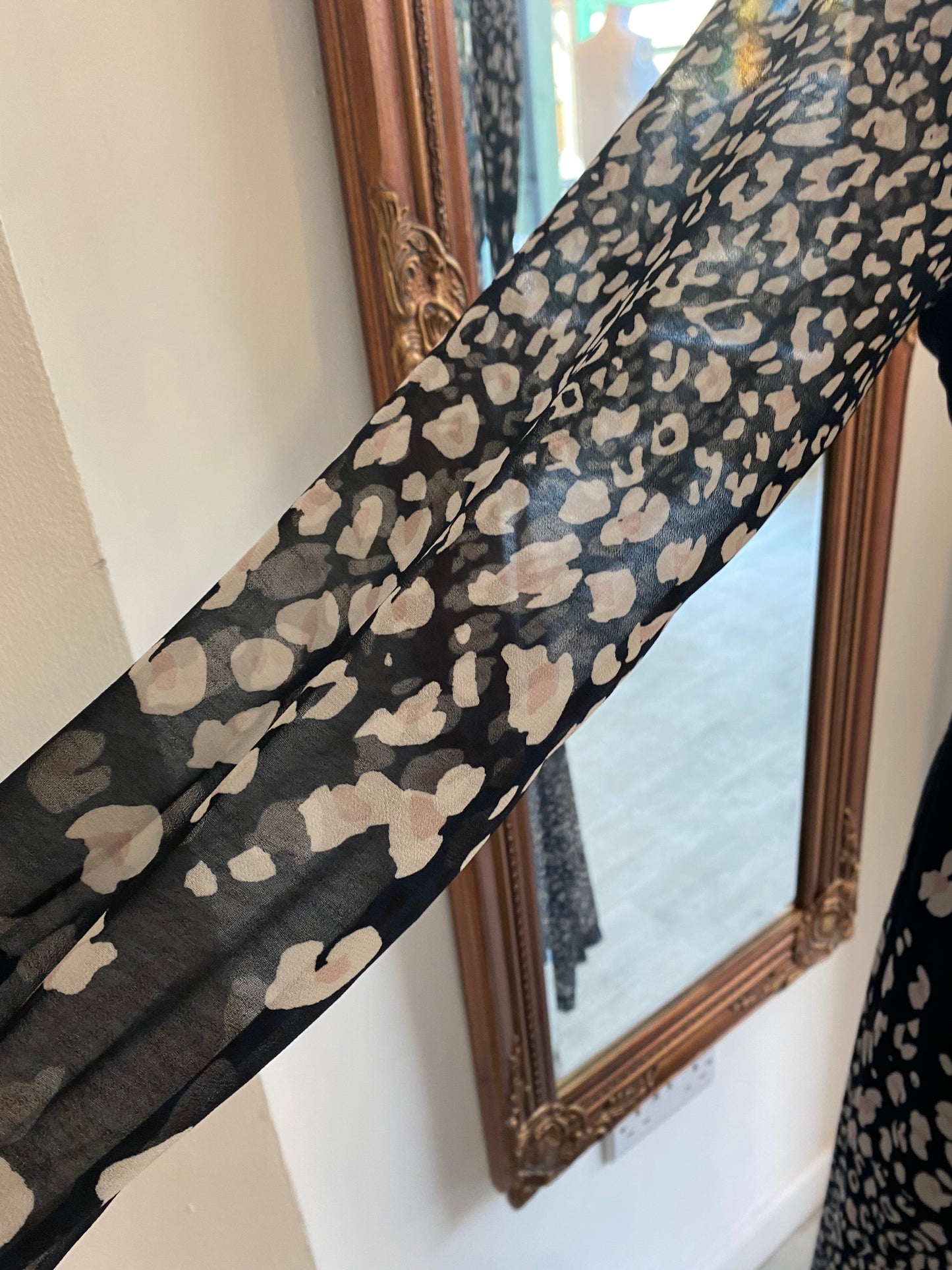 Mint Velvet Animal Print Maxi Dress Size 12