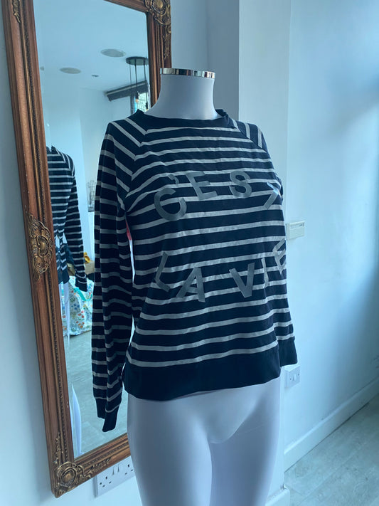 Whistles Striped Sweater Size 8