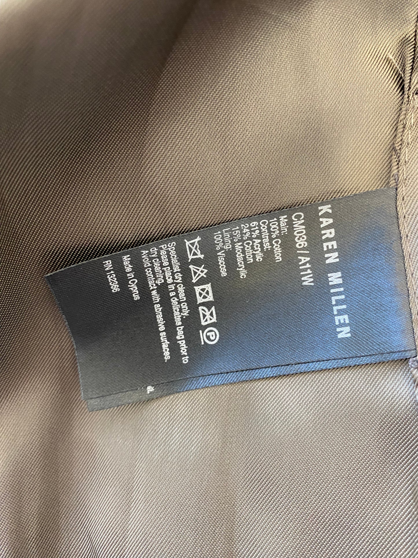 Karen Millen faux fur coat size 8