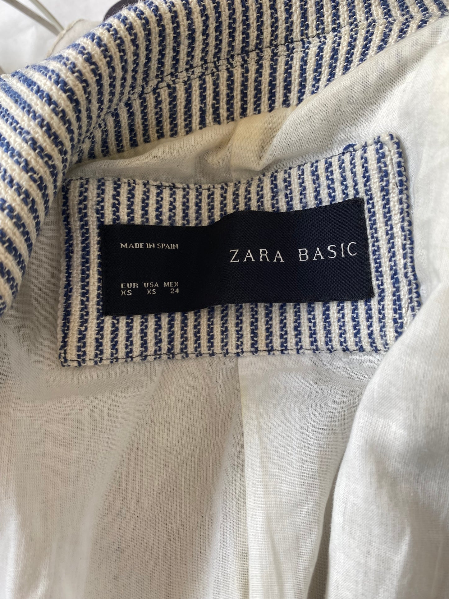 Zara striped blazer size 6-8