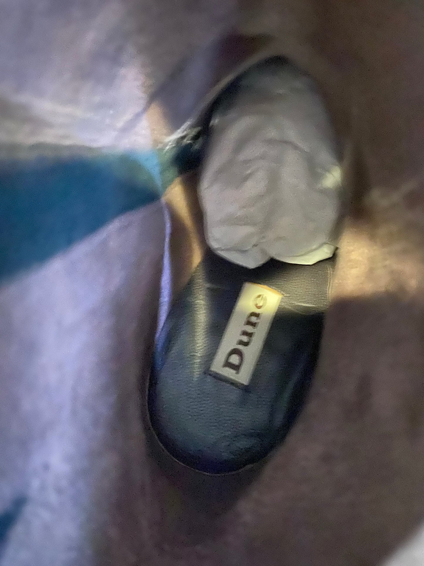 Dune Textured Leather Platform Heeled Boots Size 8