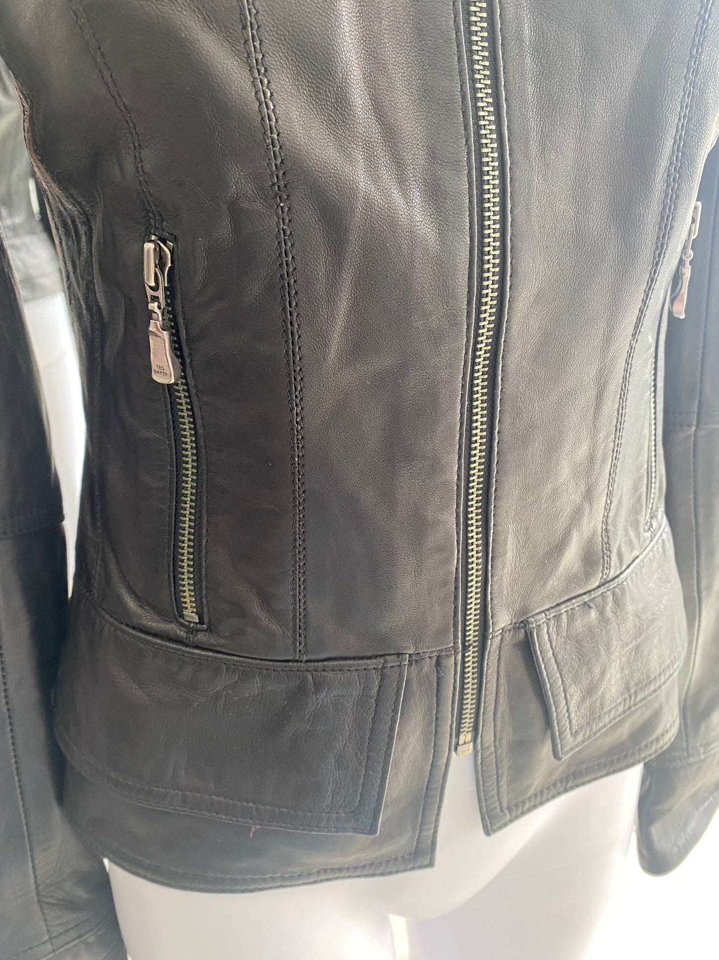 Ted Baker Leather Jacket size 6