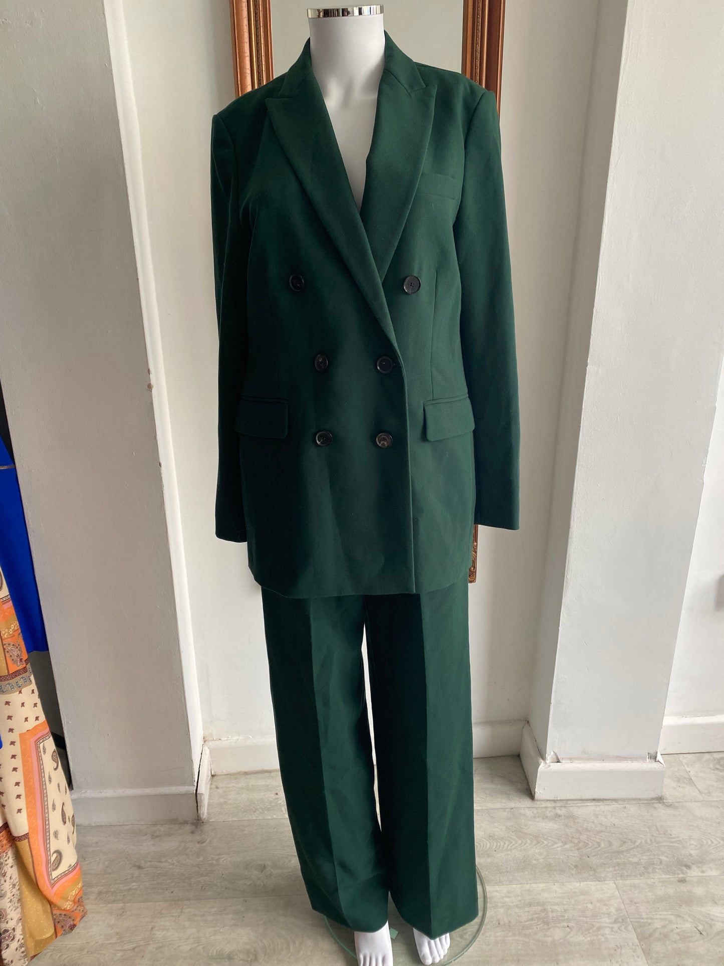 Zara Green Trouser Suit Size 10