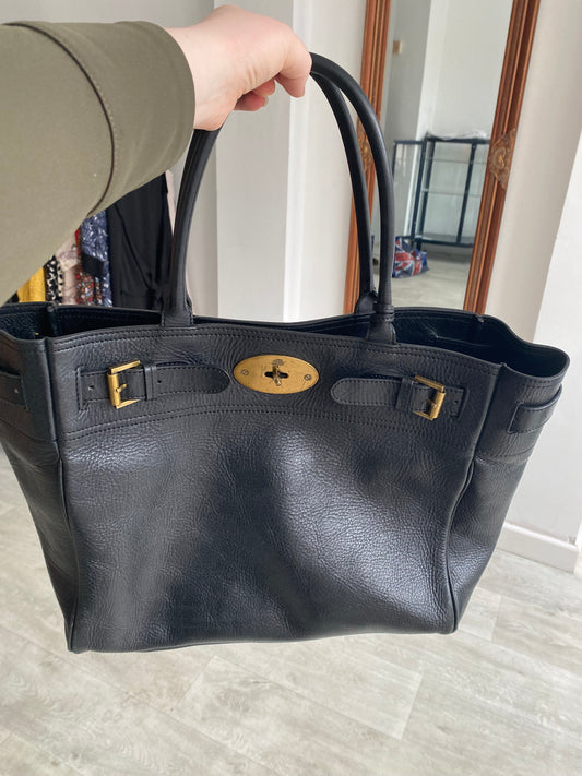 Mulberry Black Bayswater Tote Handbag