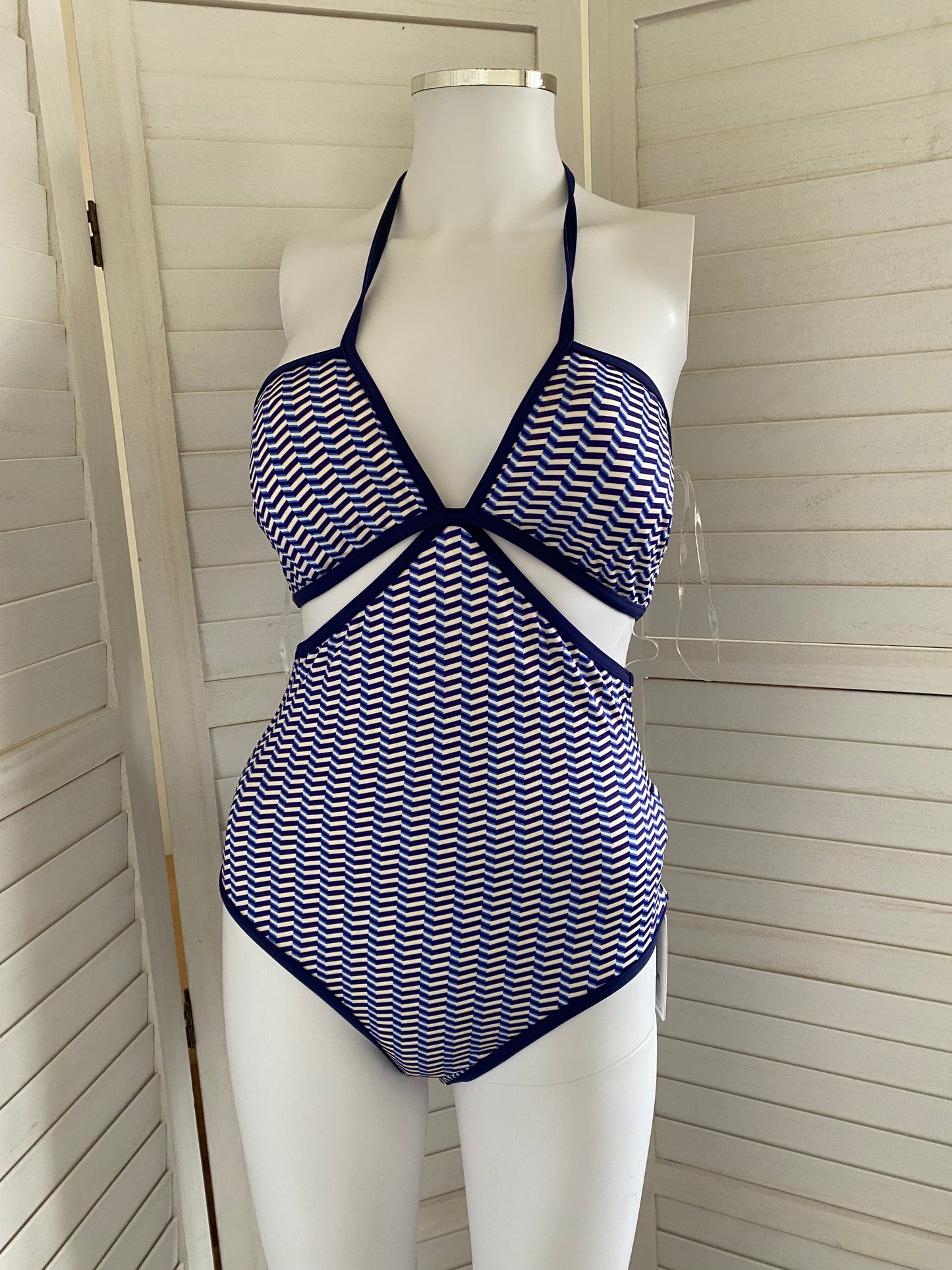 Jets Australia chevron print one piece costume size 8