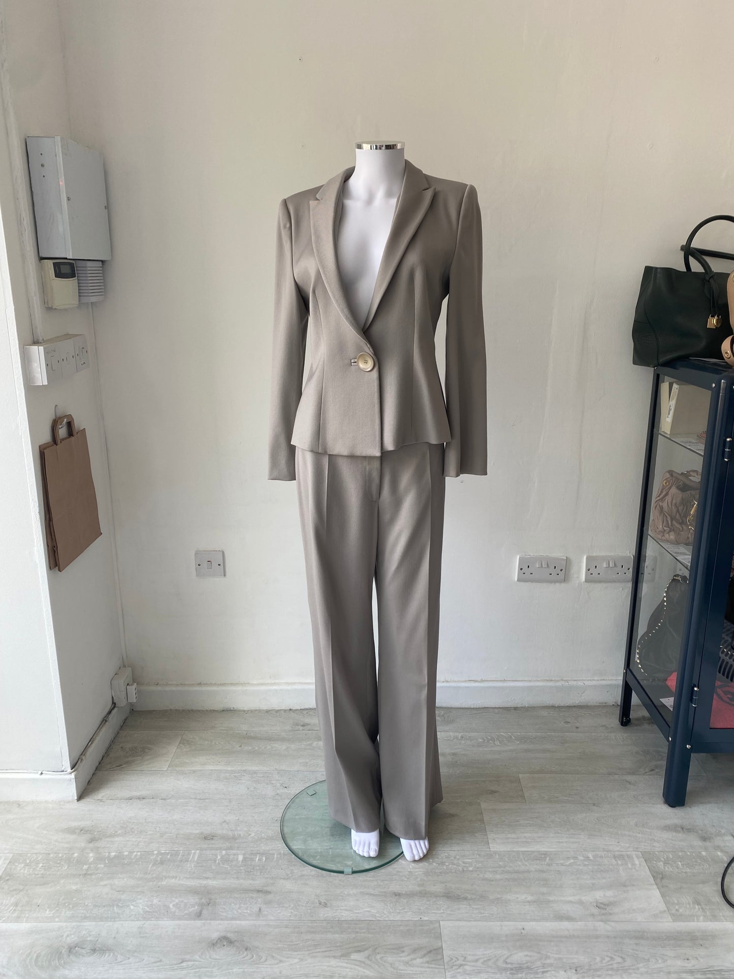 Emporio Armani Taupe Trouser Suit