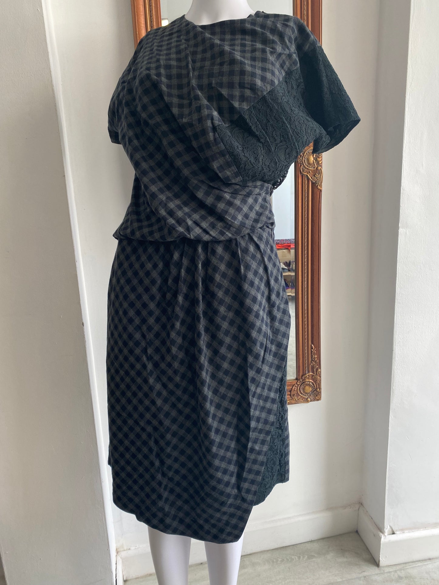 Carven Paris checked dress size 12