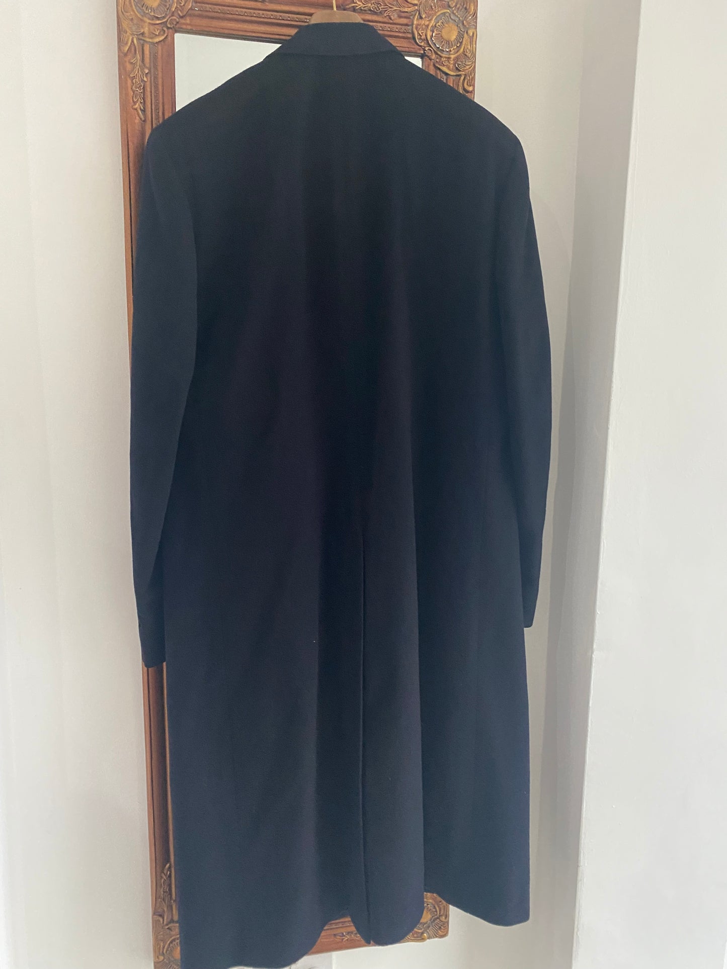 Burberry 100% Cashmere Coat Midnight Blue Size XL