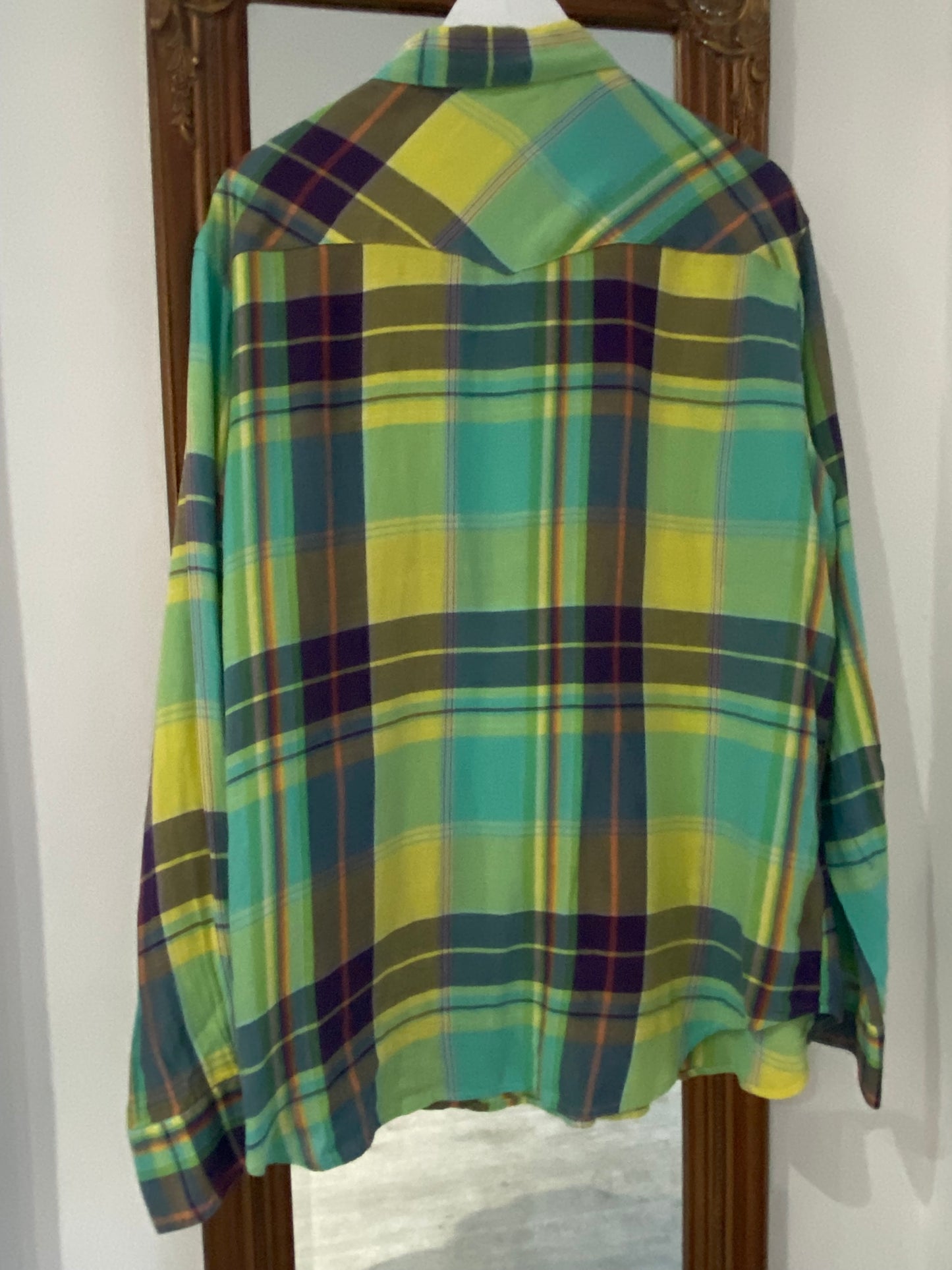 Polo Ralph Lauren Green Checked Shirt Size XL