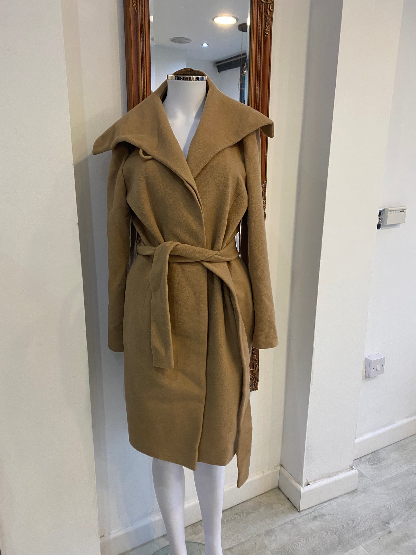 Jaeger Camel Wool Coat Size 12