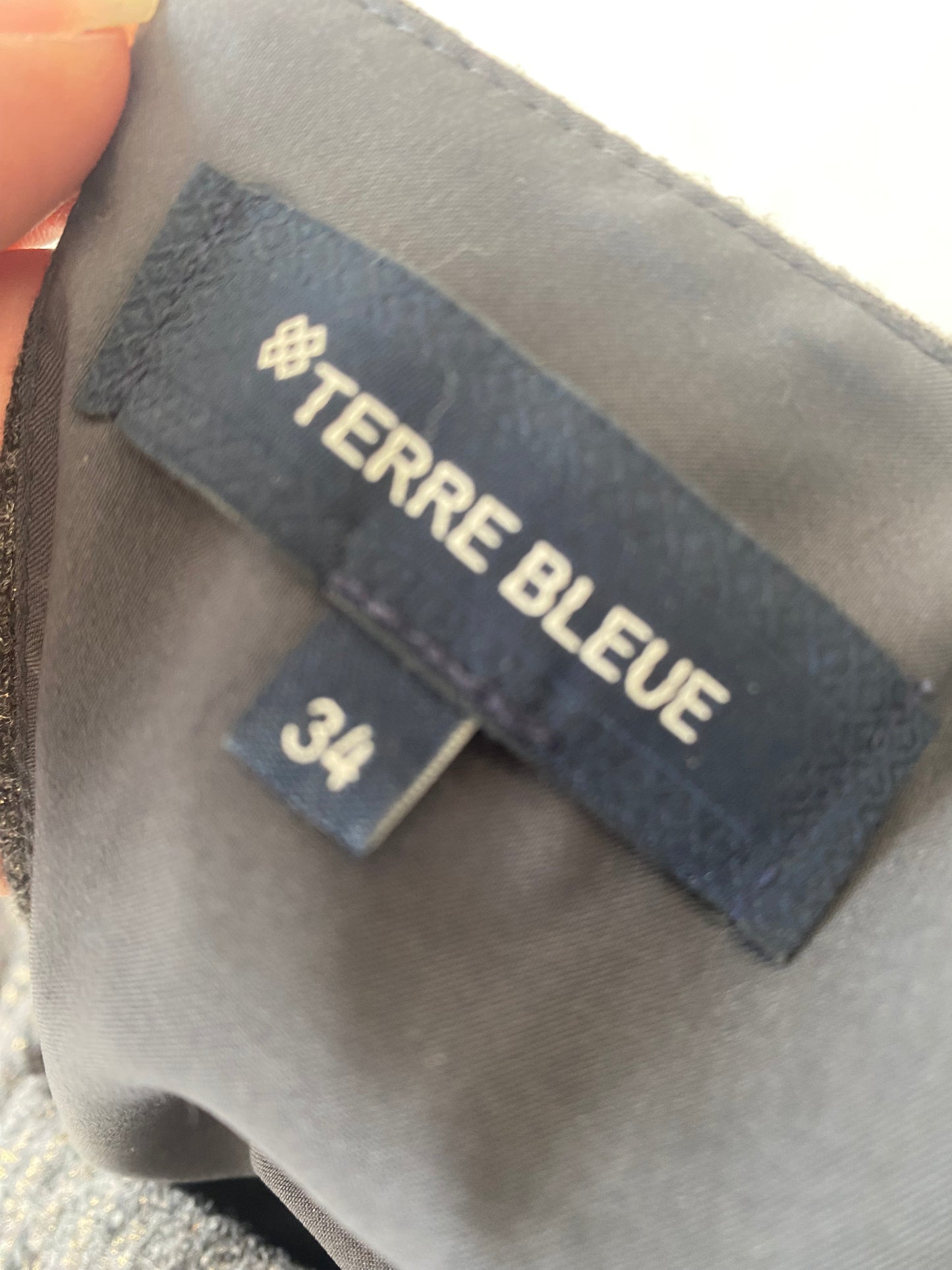 Terre Bleue dark greymetallic dress size 8