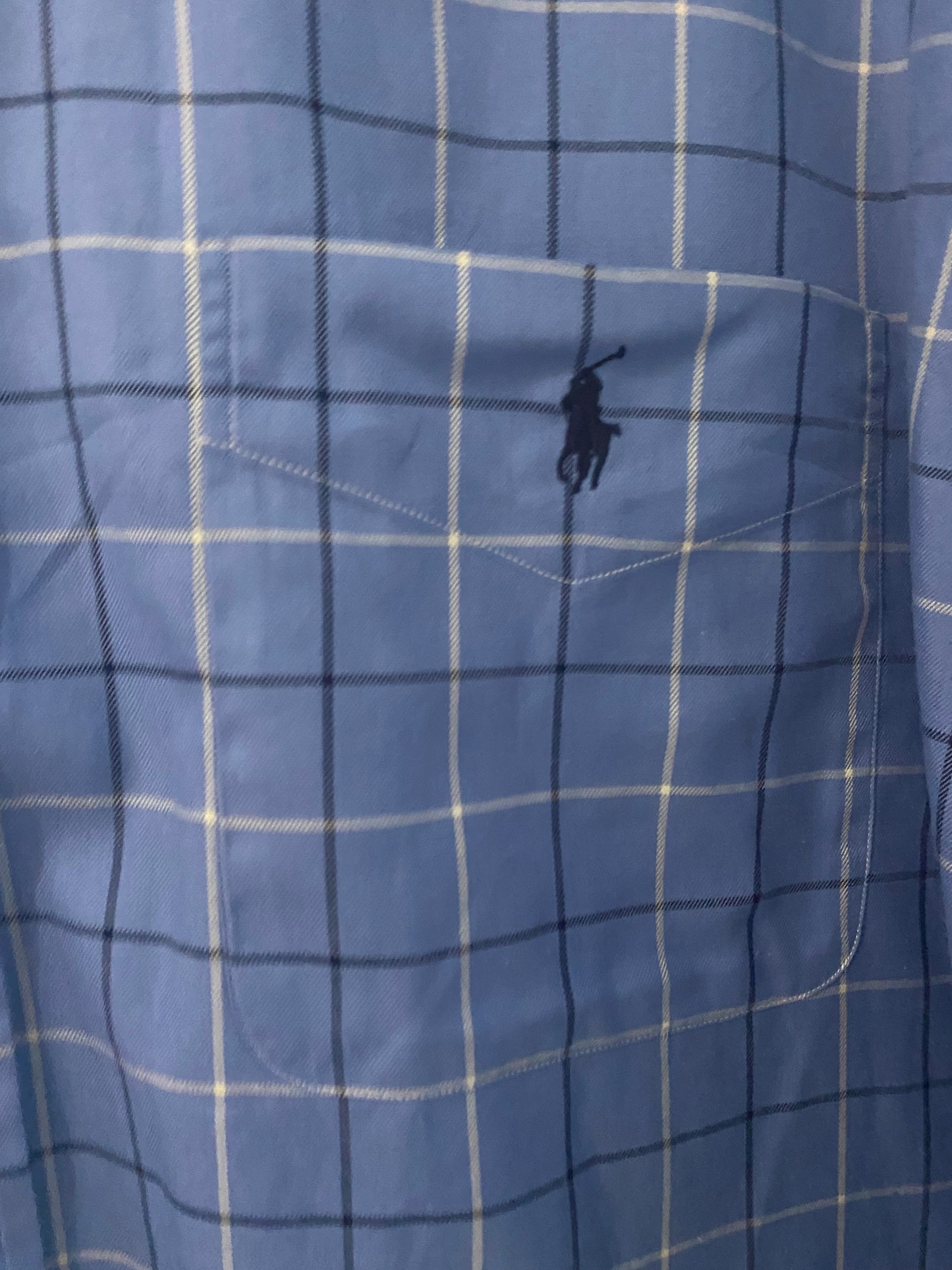 Polo Ralph Lauren Blue Checked Shirt Size XL