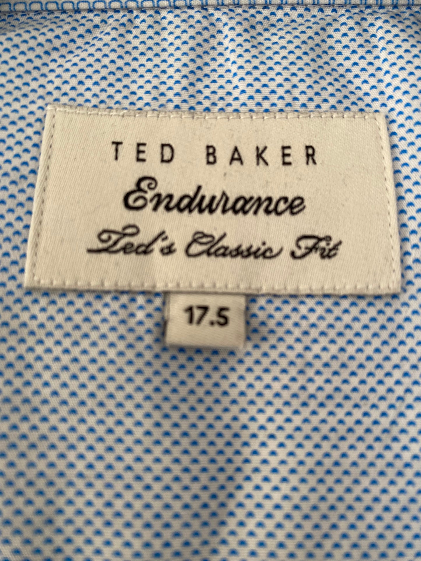 Ted Baker Blue Striped Shirt Size XL