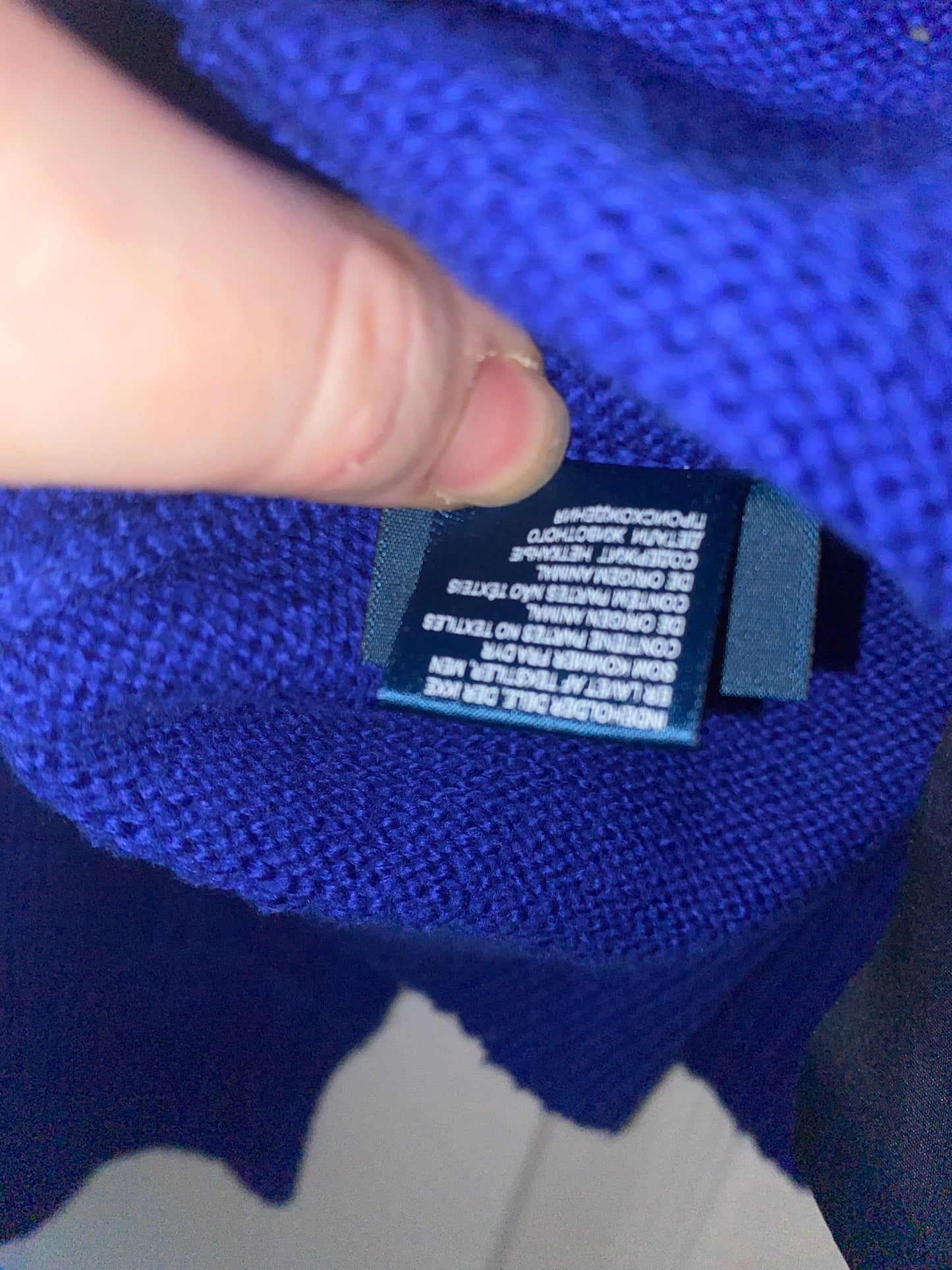 Polo Ralph Lauren Blue 1/4 Zip Jumper Size XL