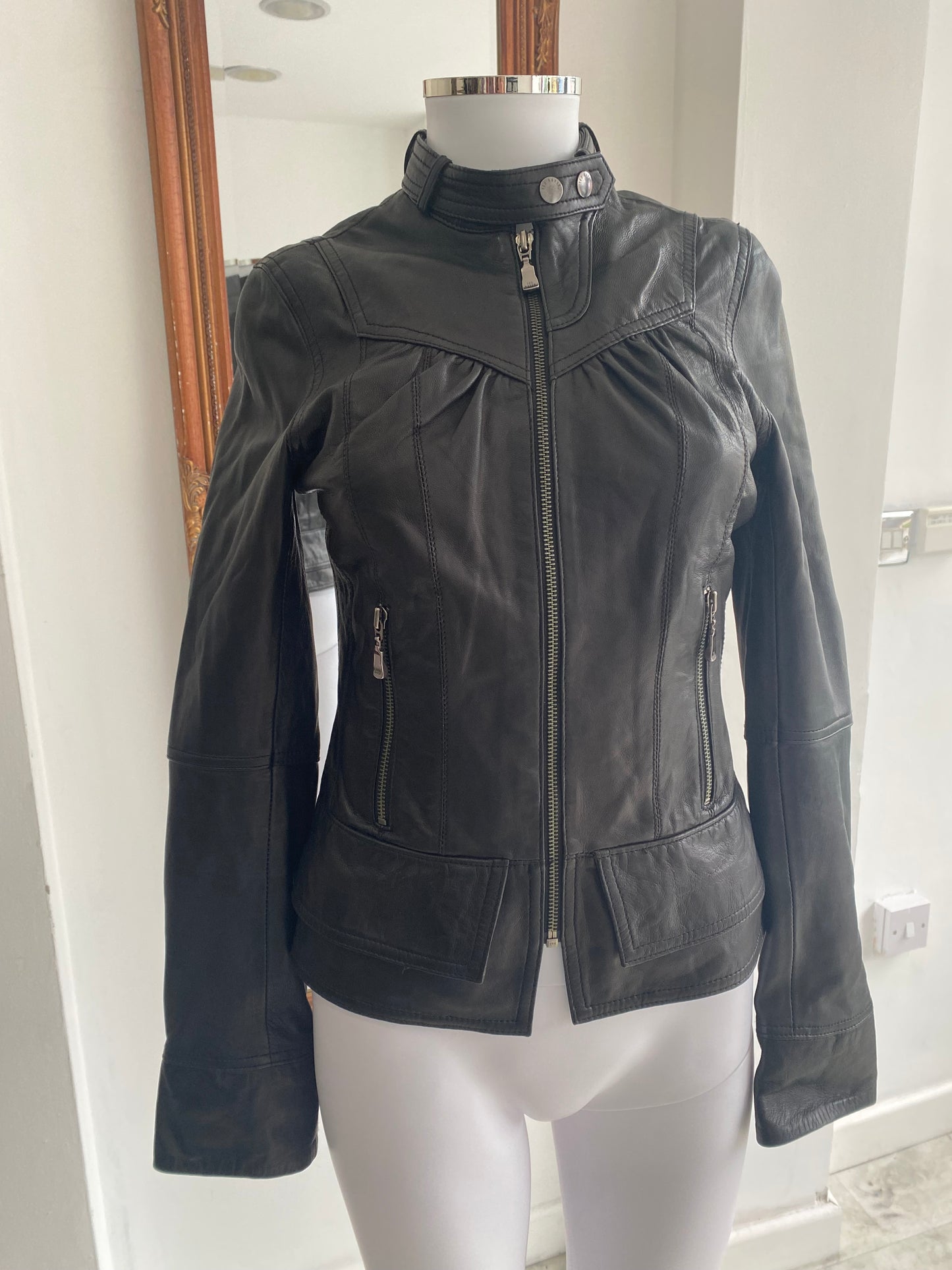 Ted Baker Leather Jacket size 6