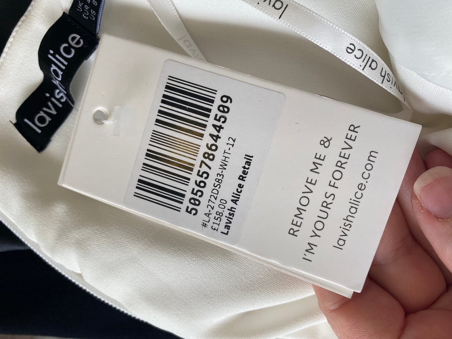 Lavish Alice White Blazer Liberty Dress with Diamante Detailing Size 12