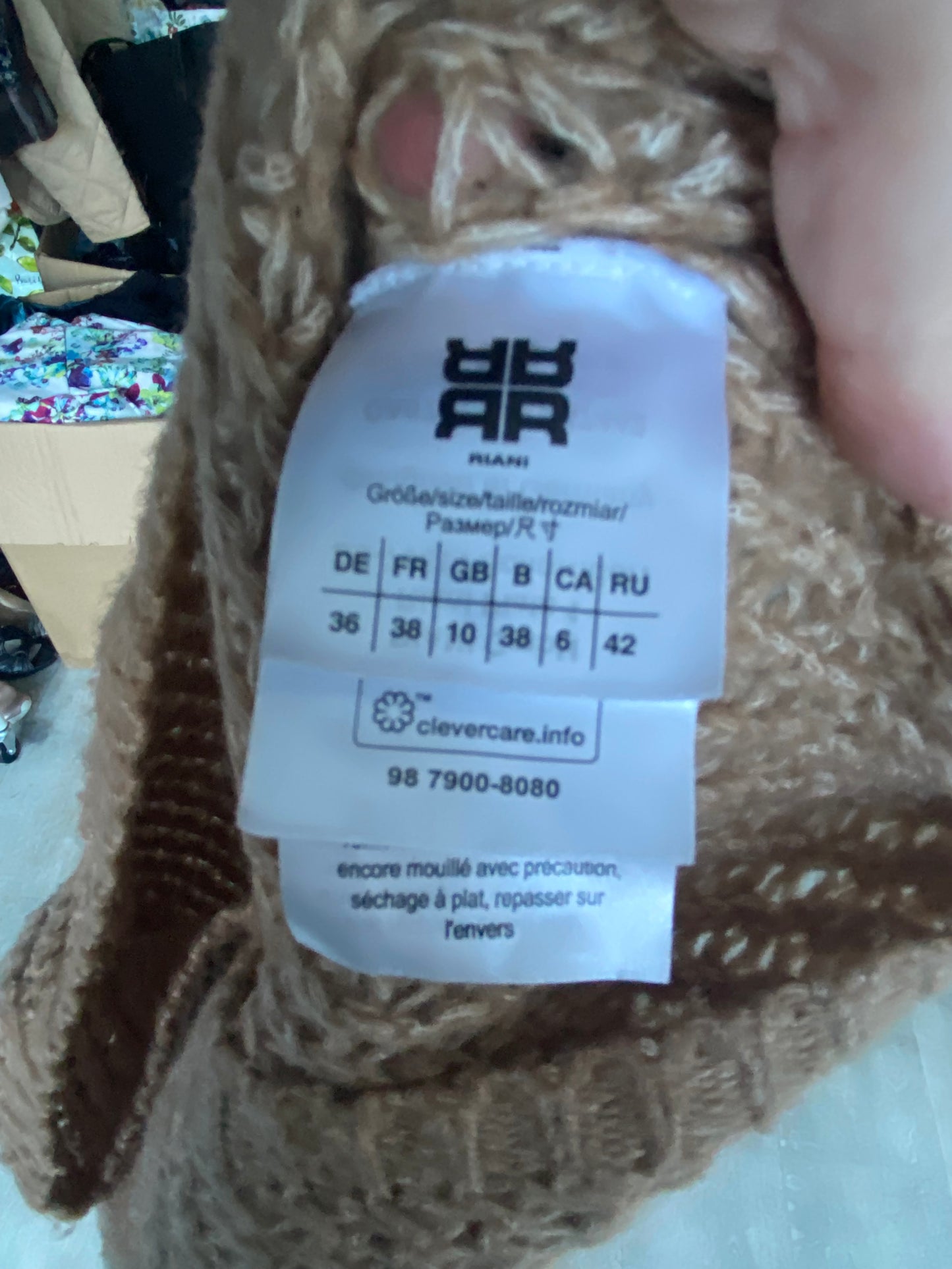 Riani Camel Jumper Size 8-10