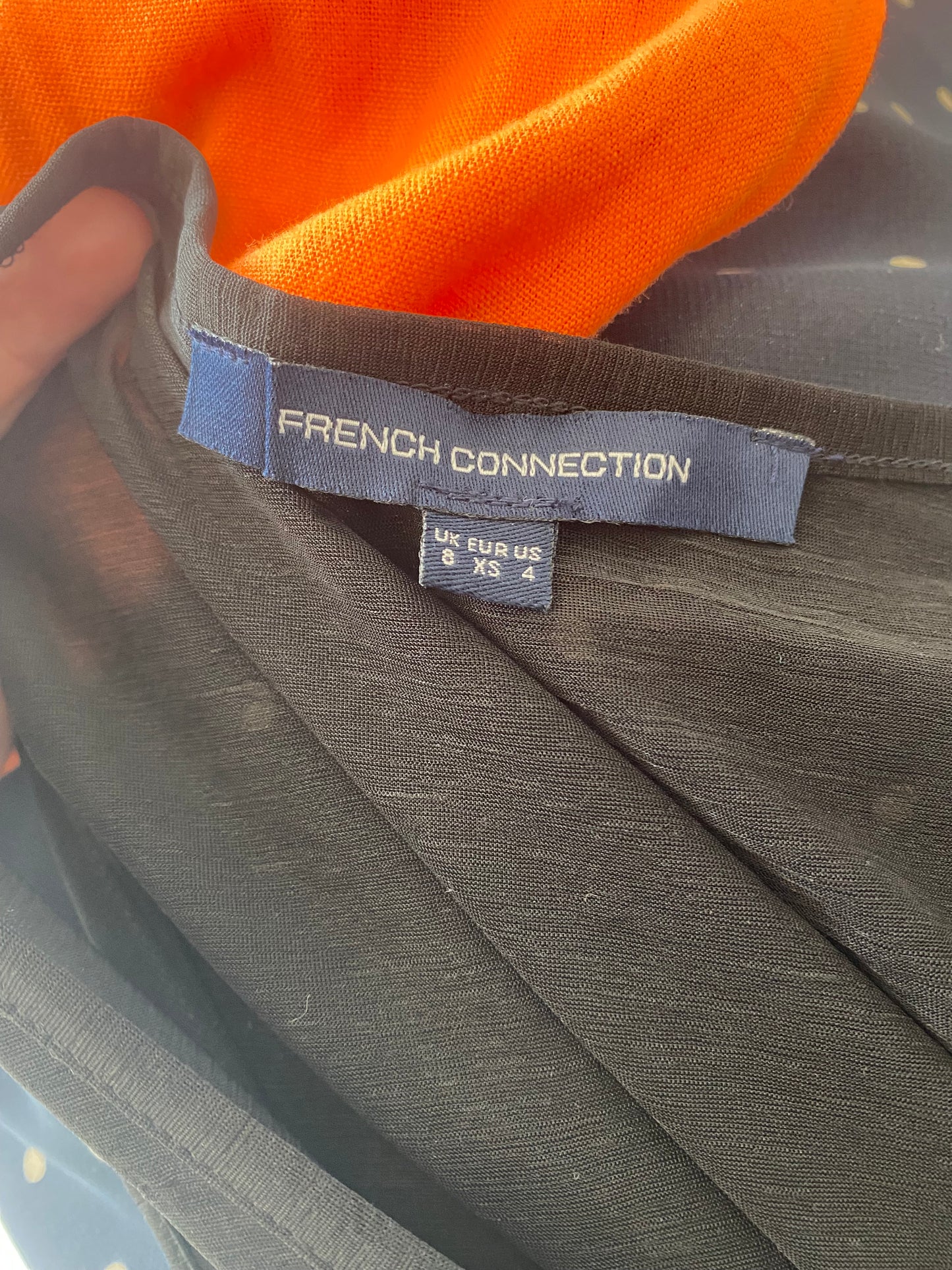 French Connection Black Maxi Dress Size 8