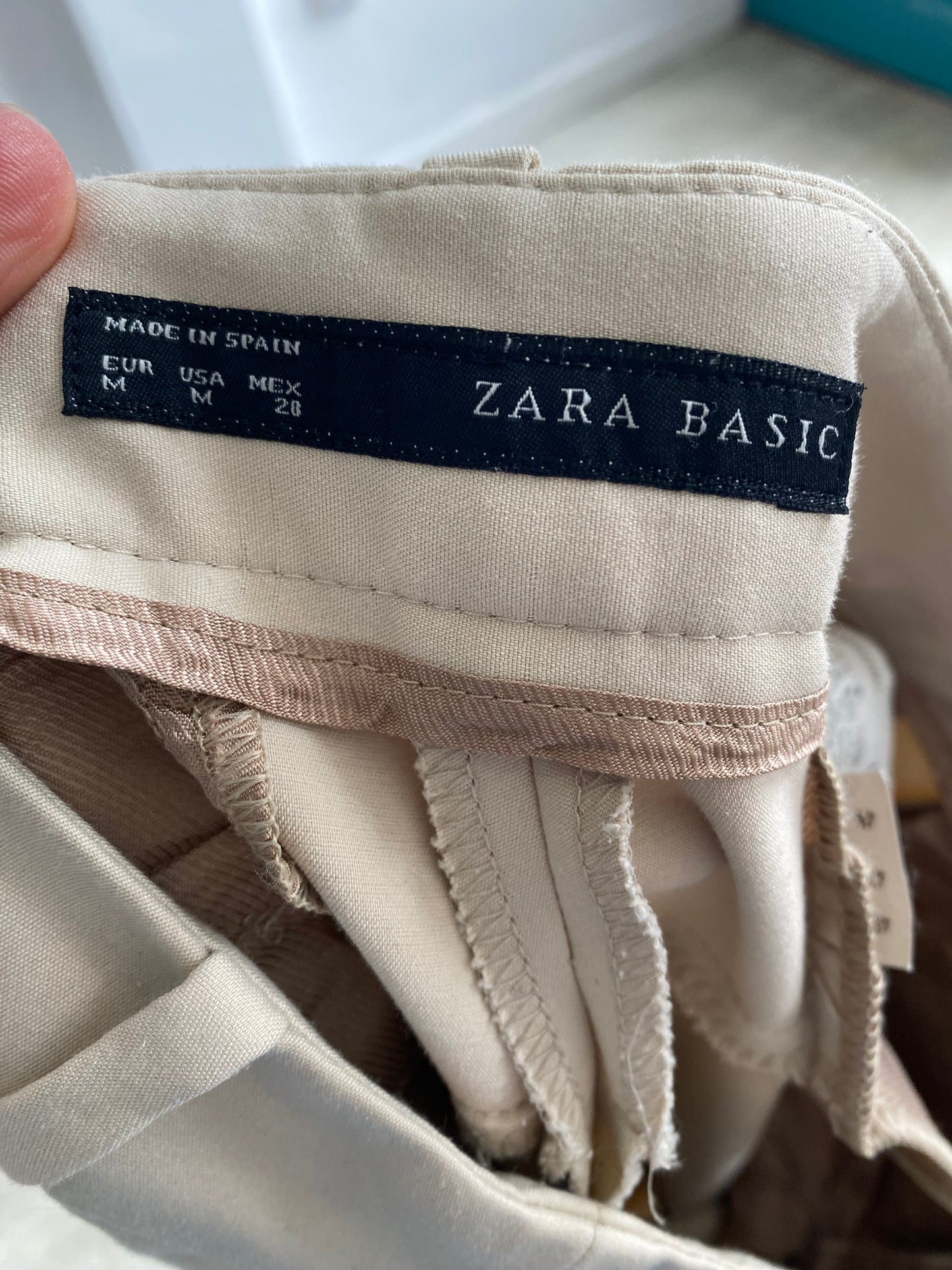 Zara Beige Trouser Suit Size 10