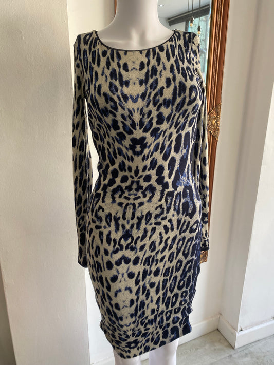 Reiss leopard print dress size 6