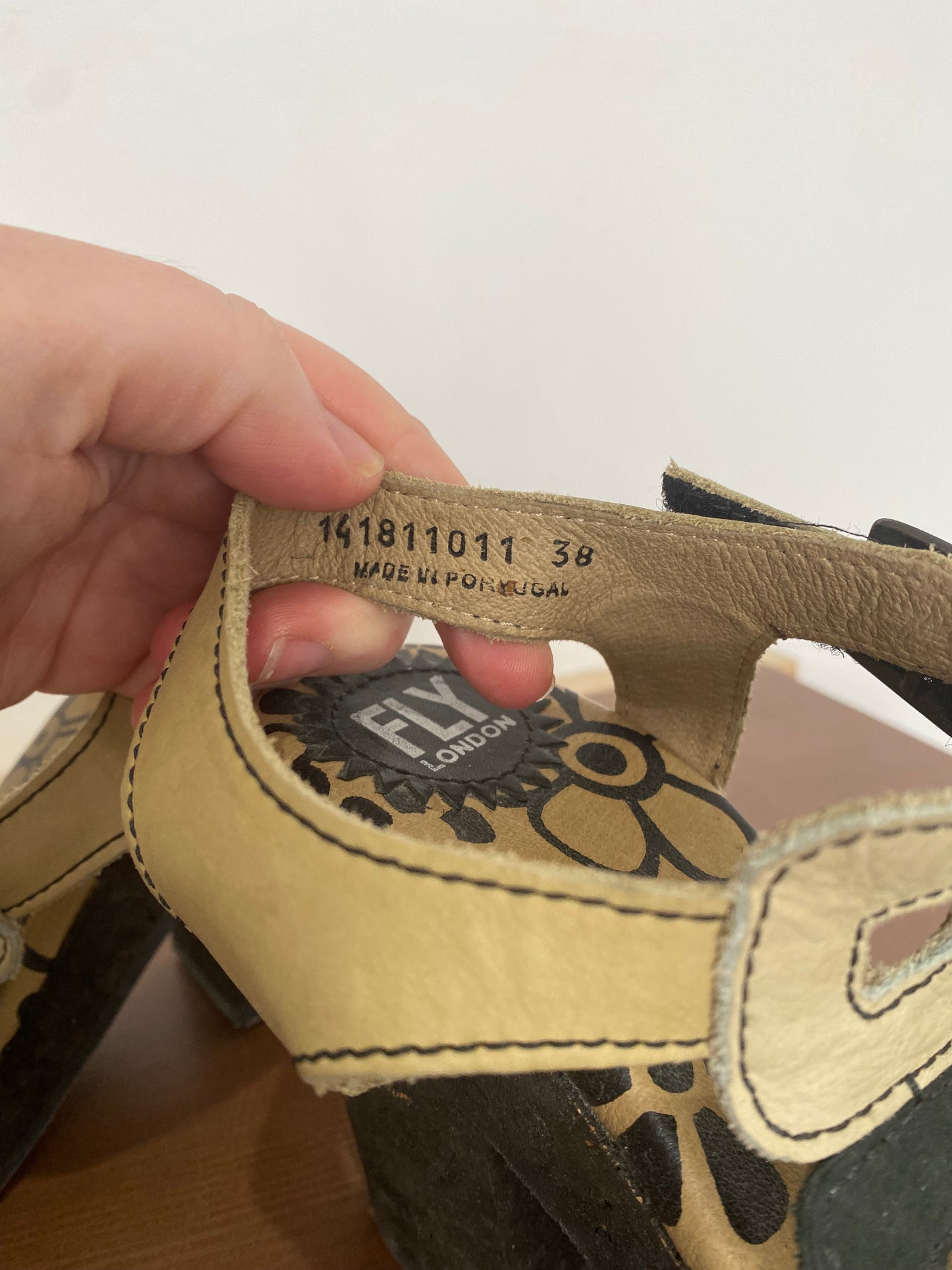 Fly London Leather Heeled Sandals Size 5