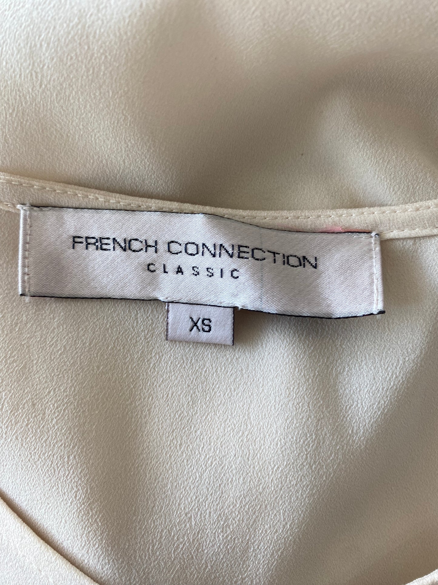 French Connection cream top size 8