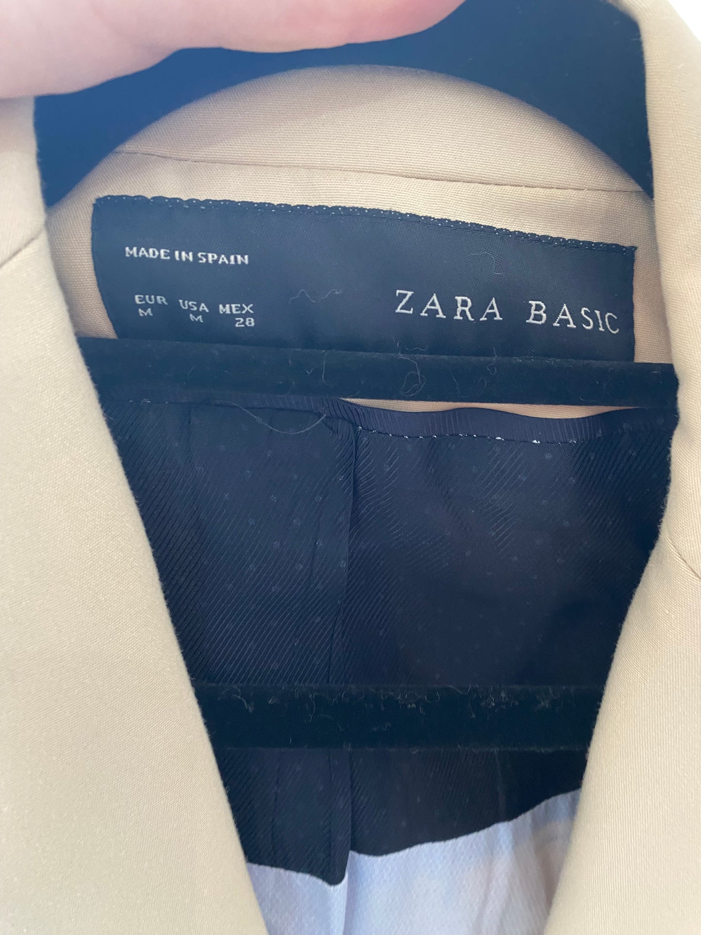 Zara Beige Trouser Suit Size 10