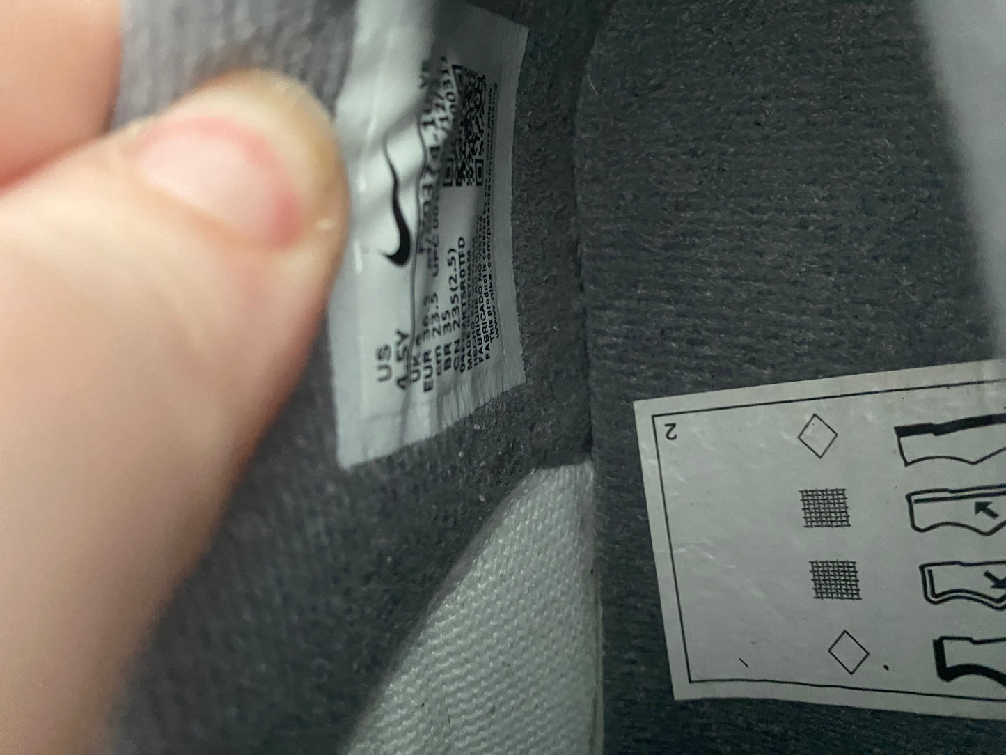 Nike Dunk Low Grey Trainers Size 5