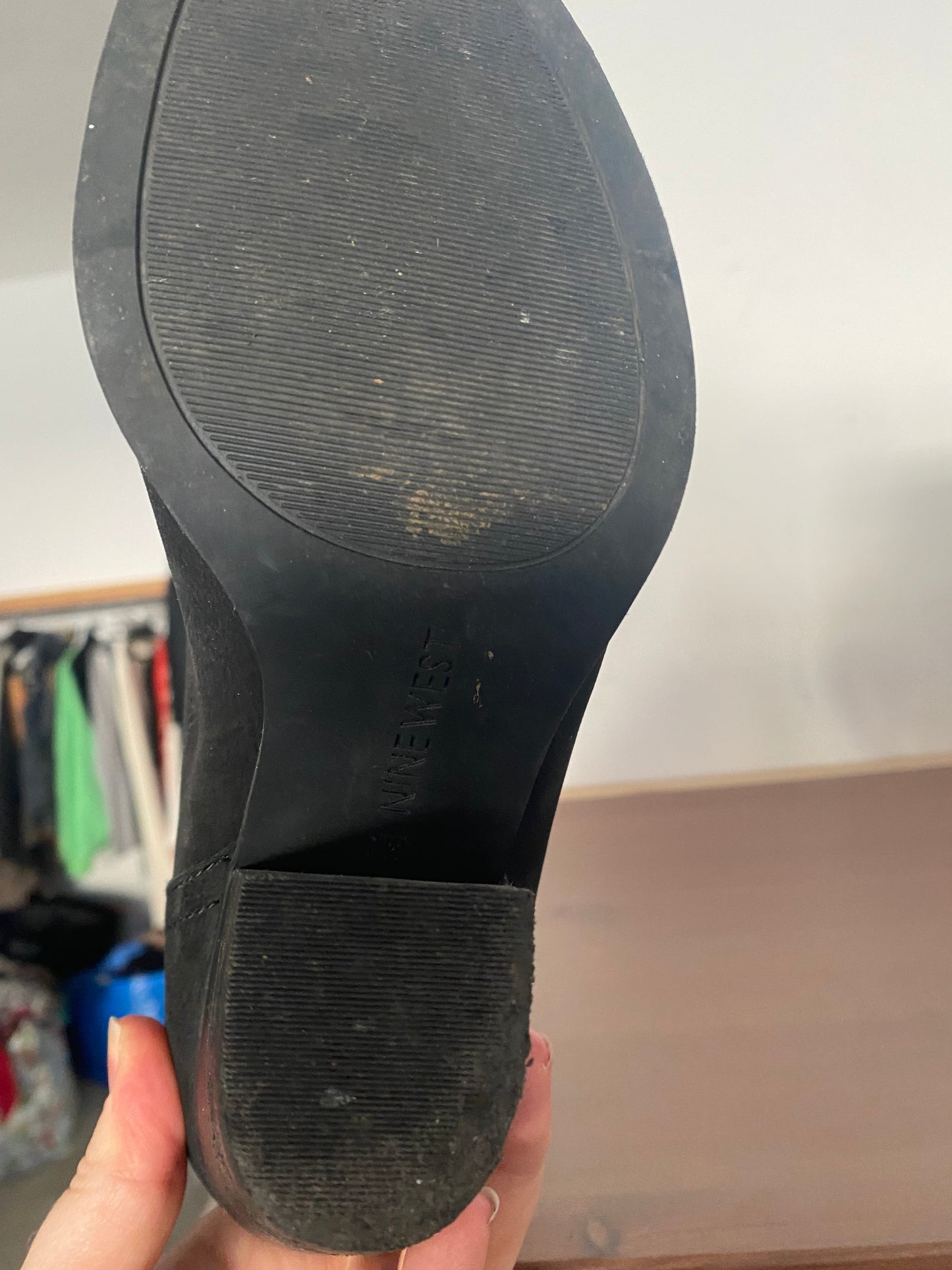 Nine West black boots size 5