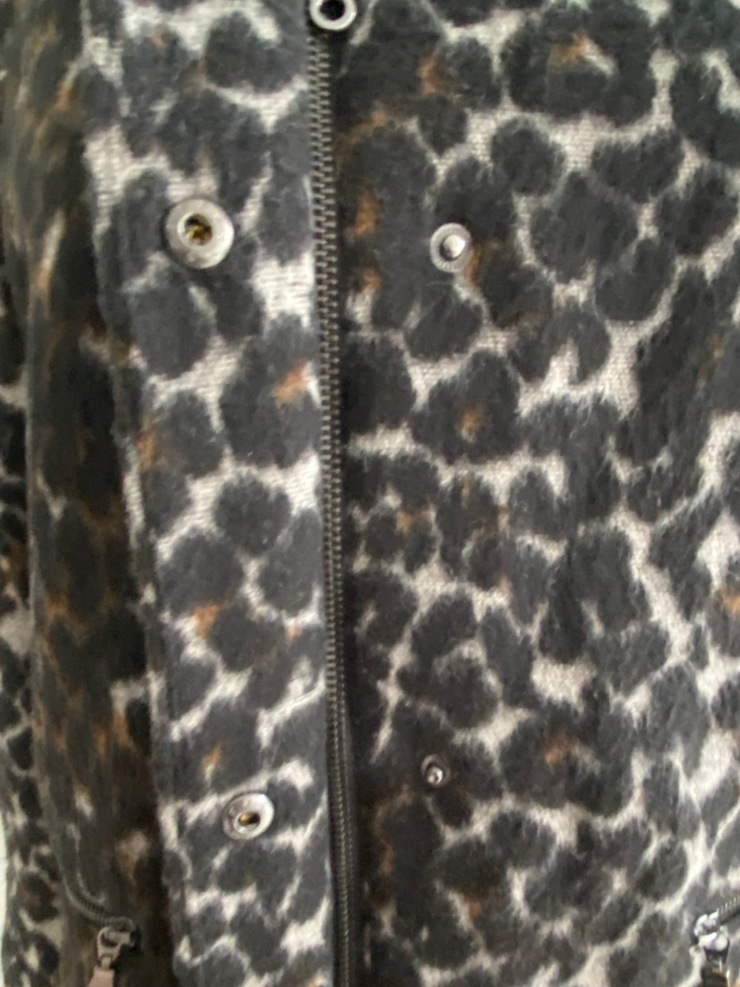 Four Seasons leopard print coat size 12-14
