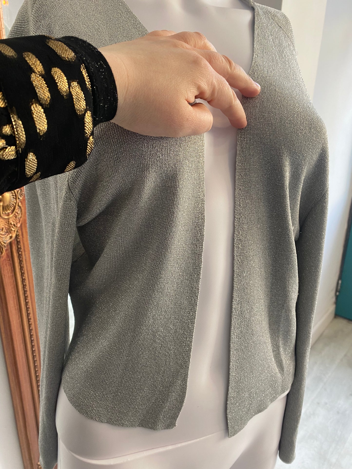 Phase Eight Silver Cardigan Size 16