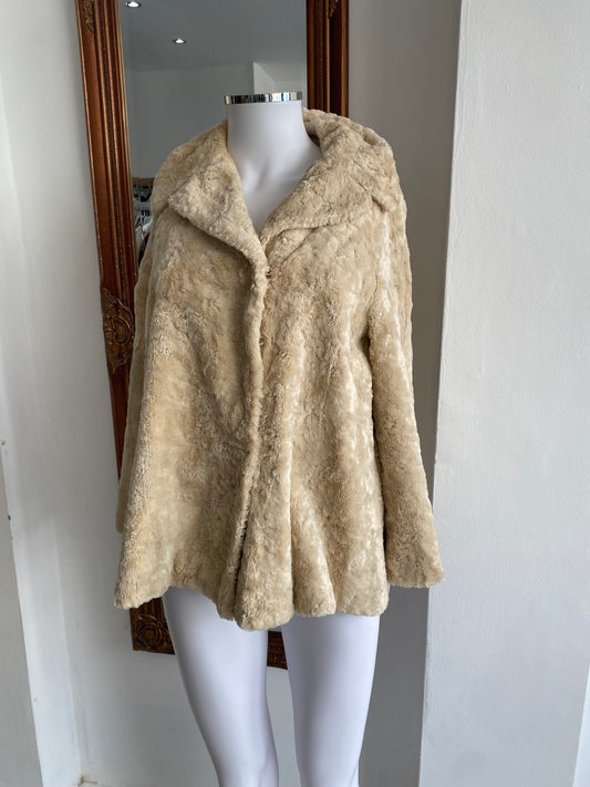 Coast faux fur coat size 10