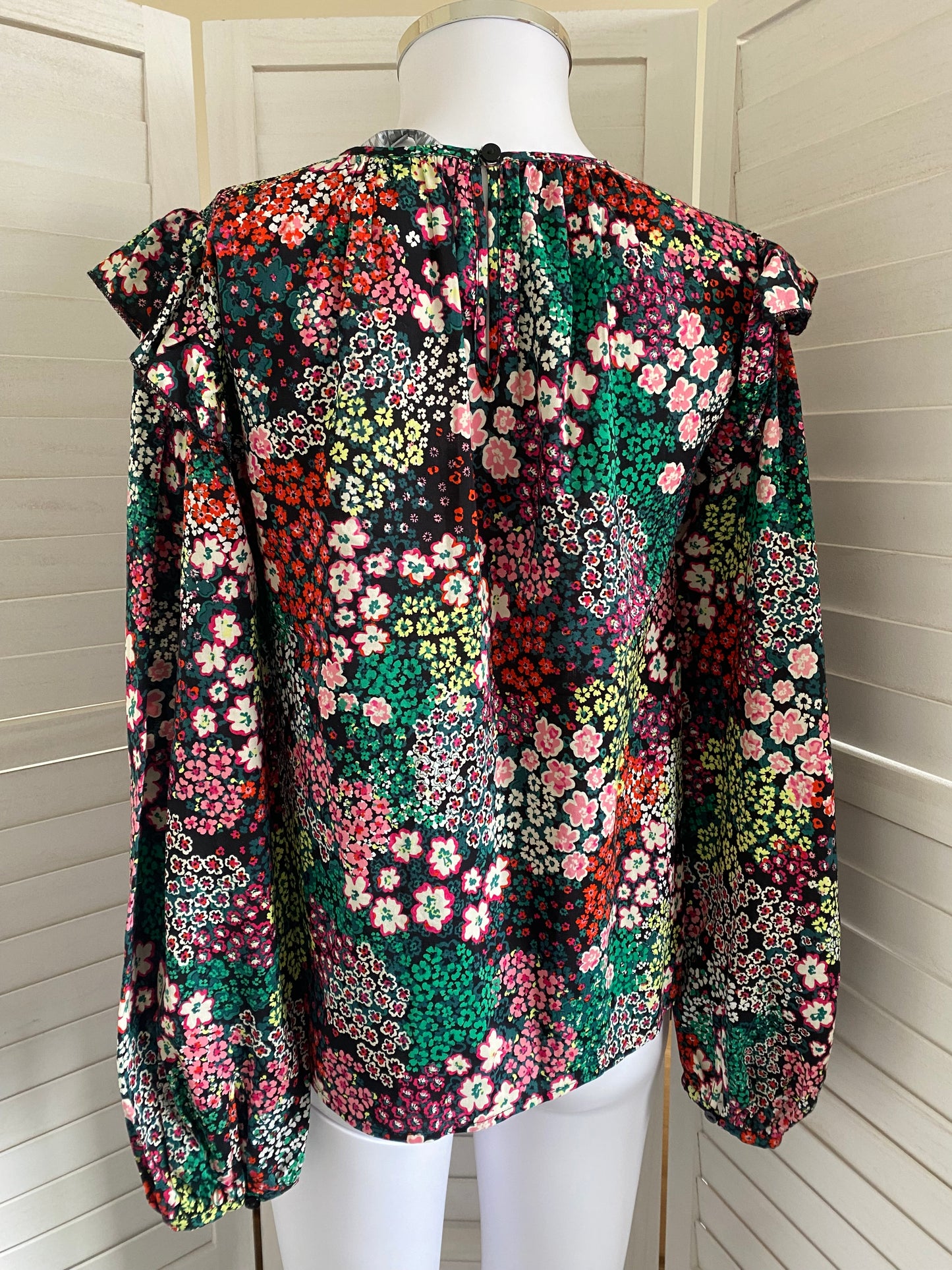Oliver Bonas floral print top size 6-8