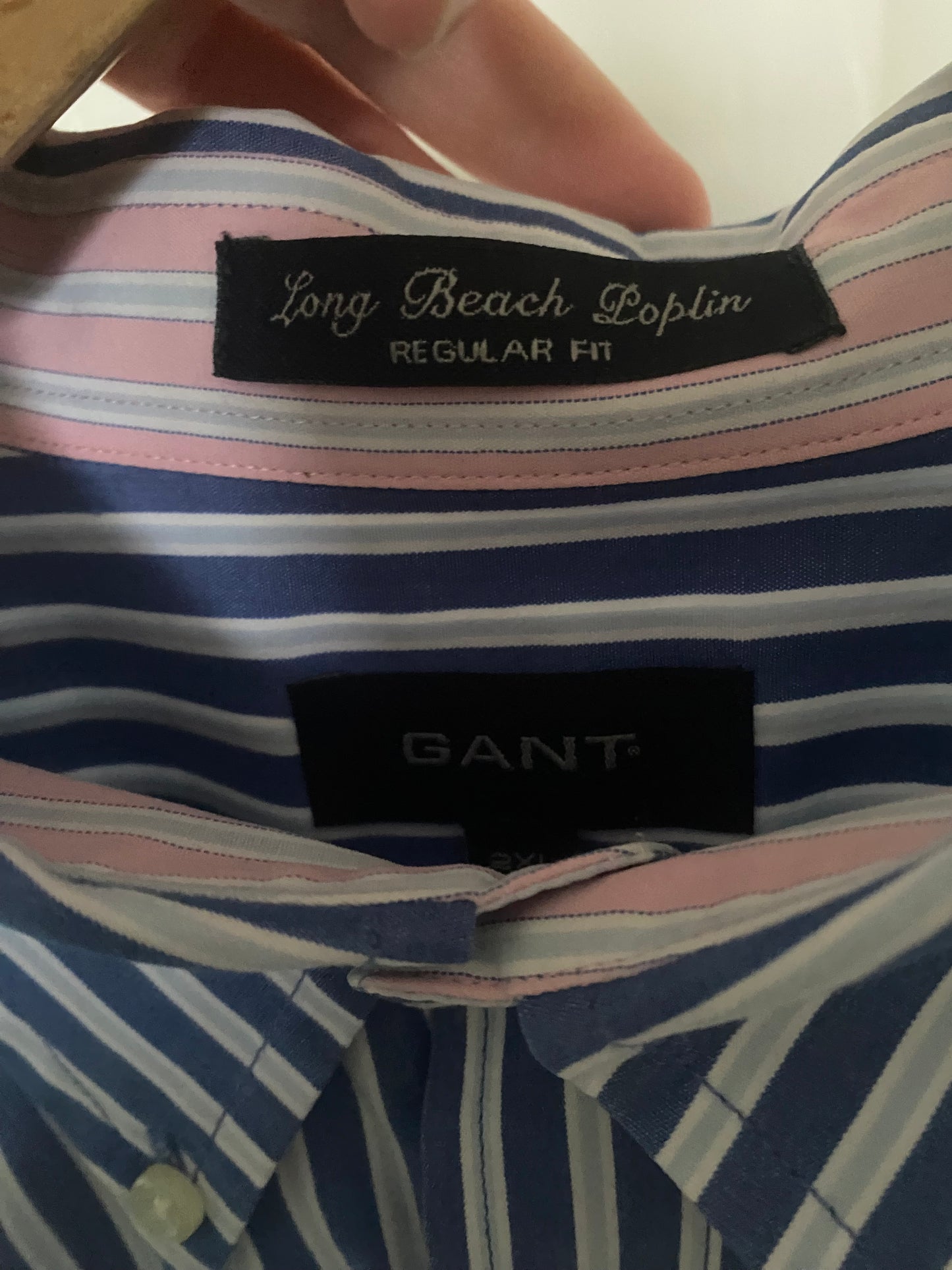 Gant Blue Striped Shirt Size XXL