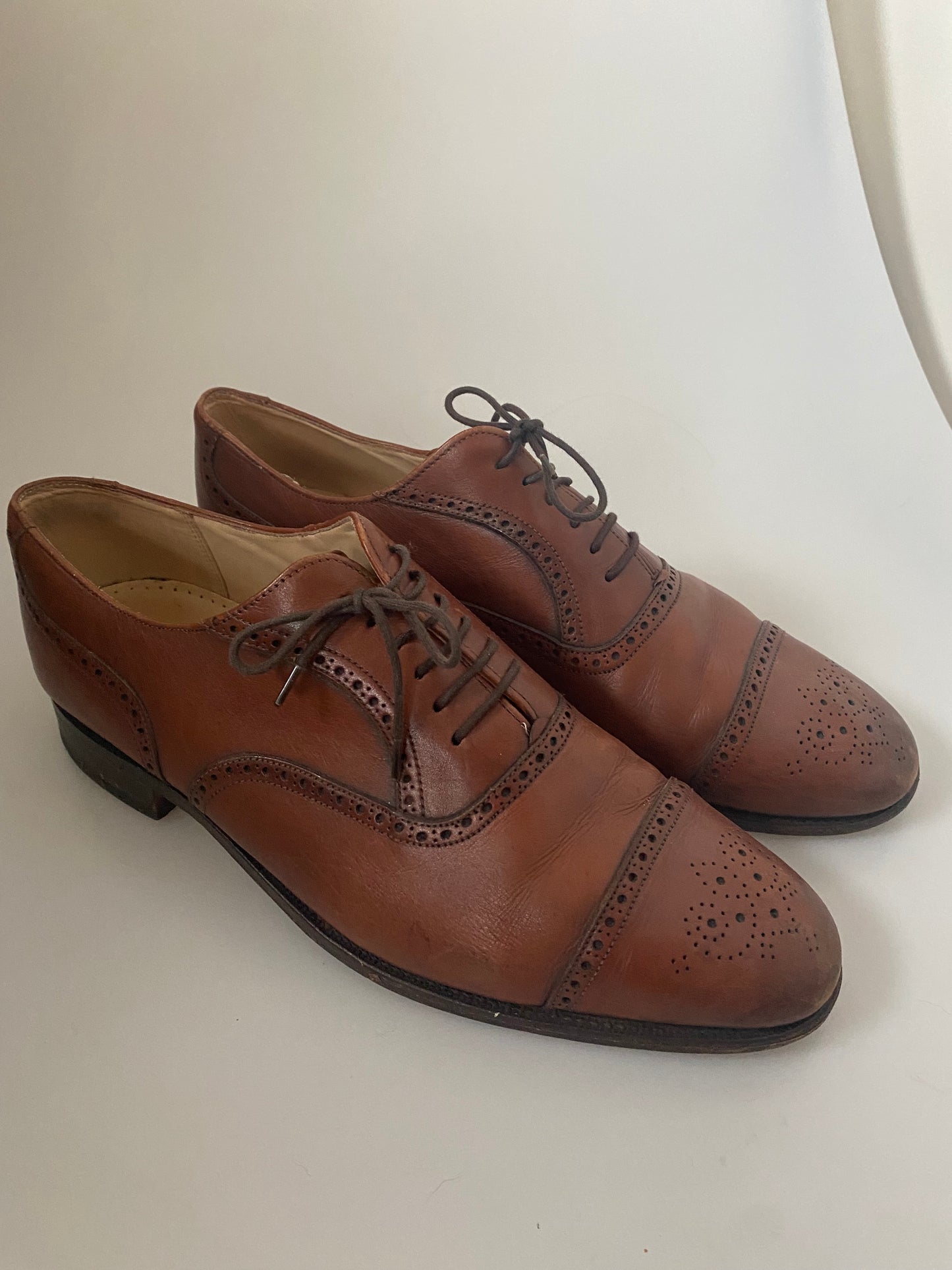 Grenson Brown Leather Brogues Size 10.5