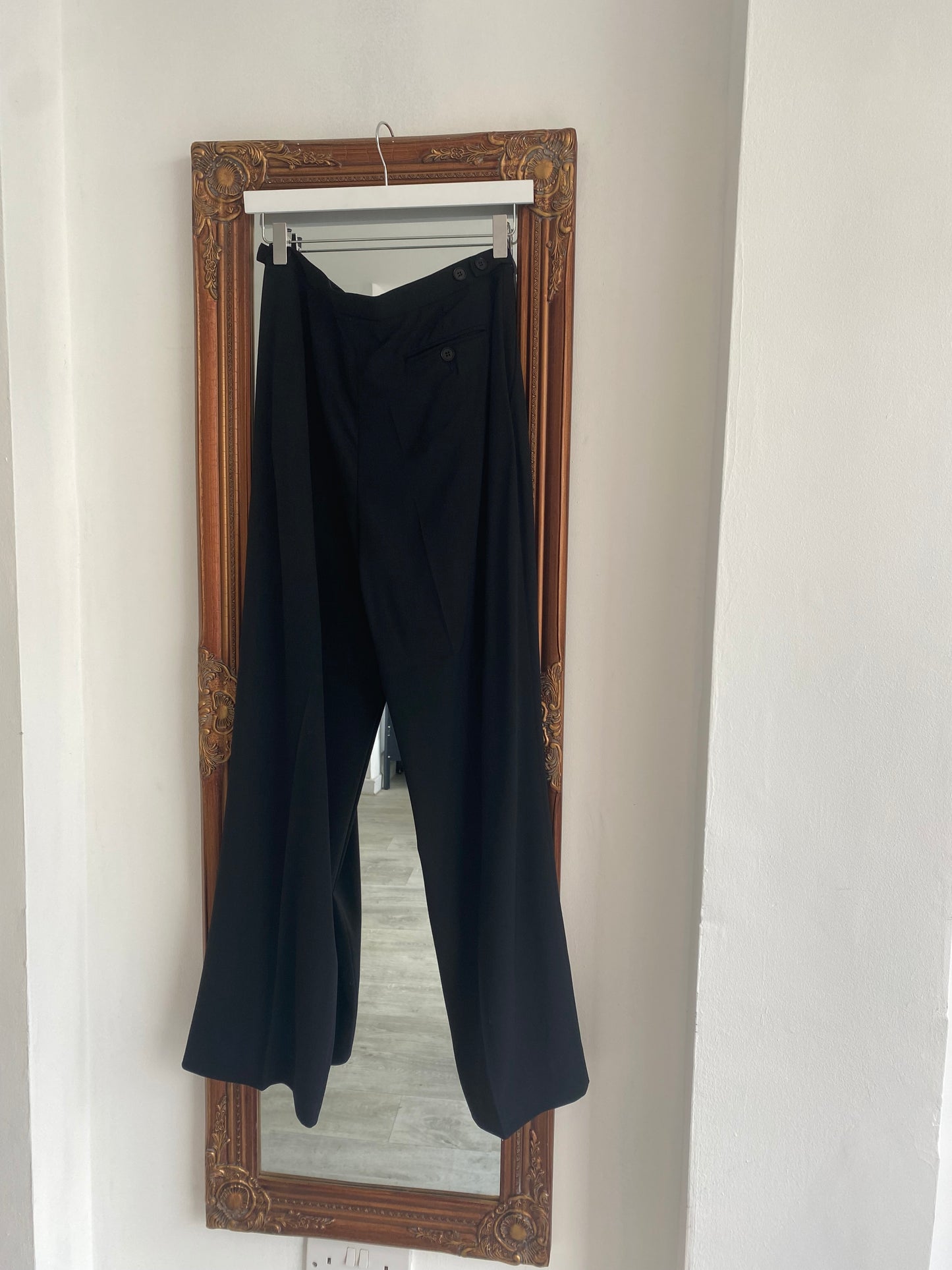Emporio Armani Black Trouser Suit Size 10